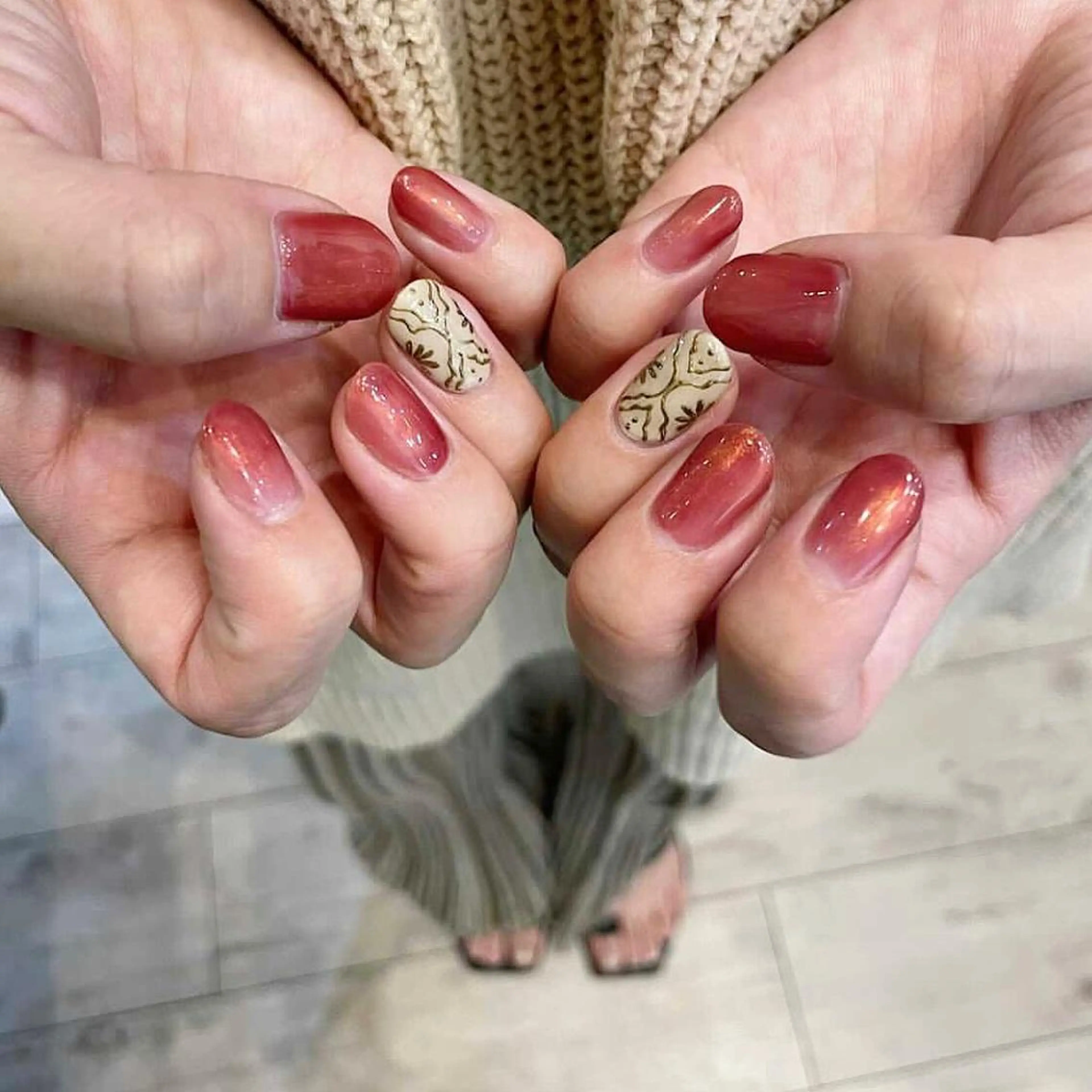 ネイル ジェルネイル 東 千夏のネイルデザイン