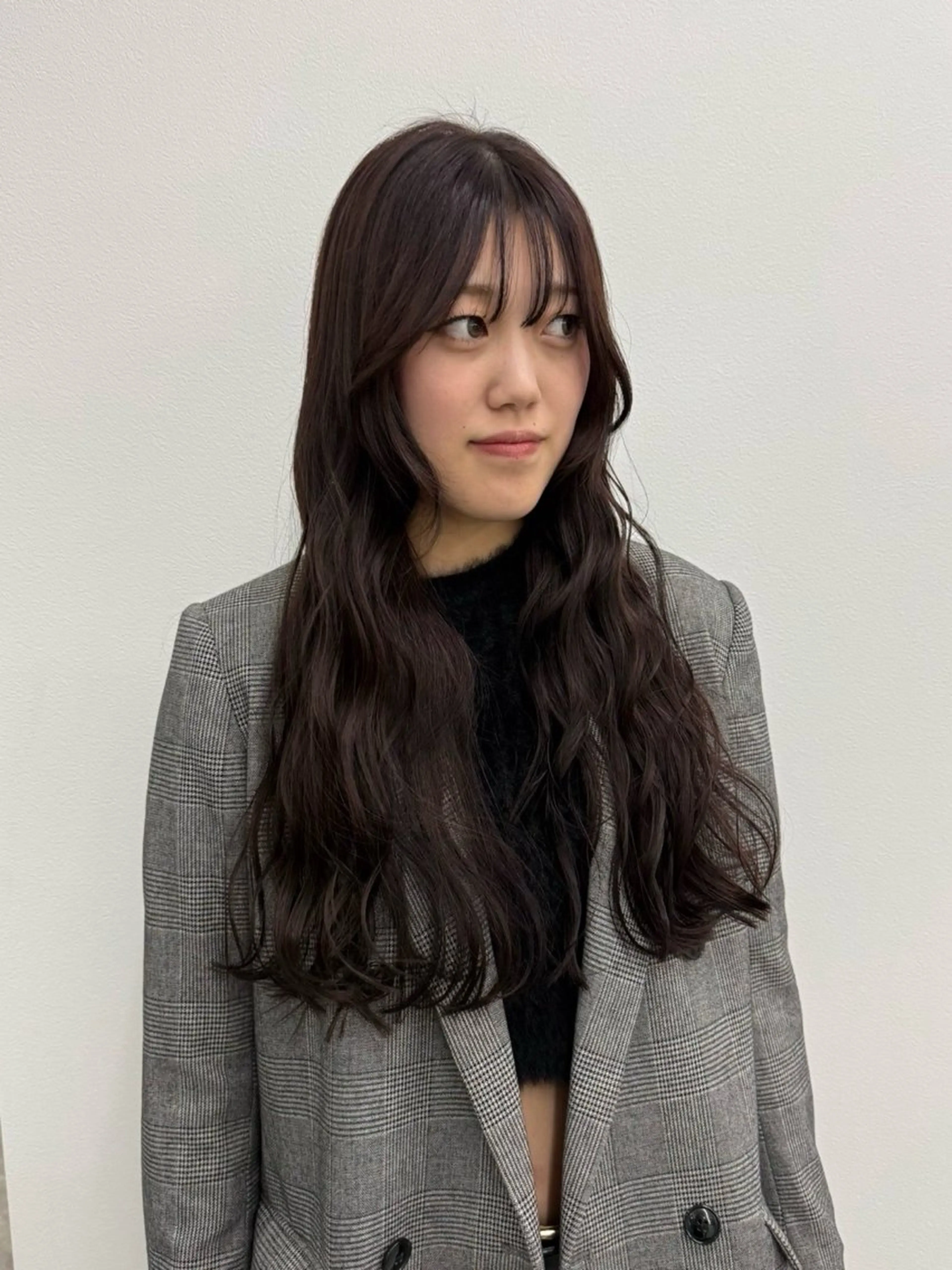 ロング カラー ブラウンカラー ショコラブラウン カット ヘアカラー トリートメント azumi/ボブ/暖 色/オリーブ/縮毛のヘアスタイル