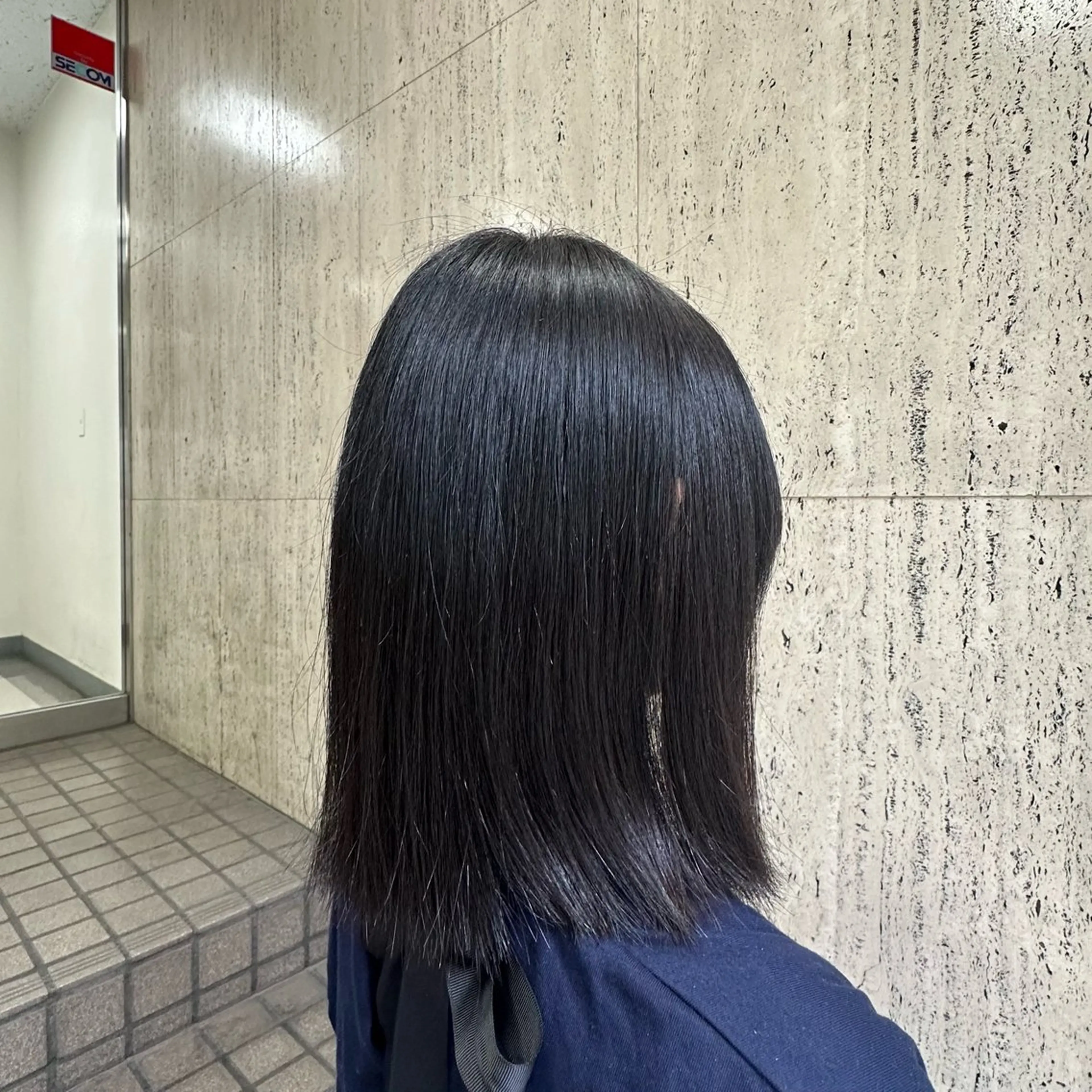 ミディアム パーマ 縮毛矯正 田中 汰知のヘアスタイル