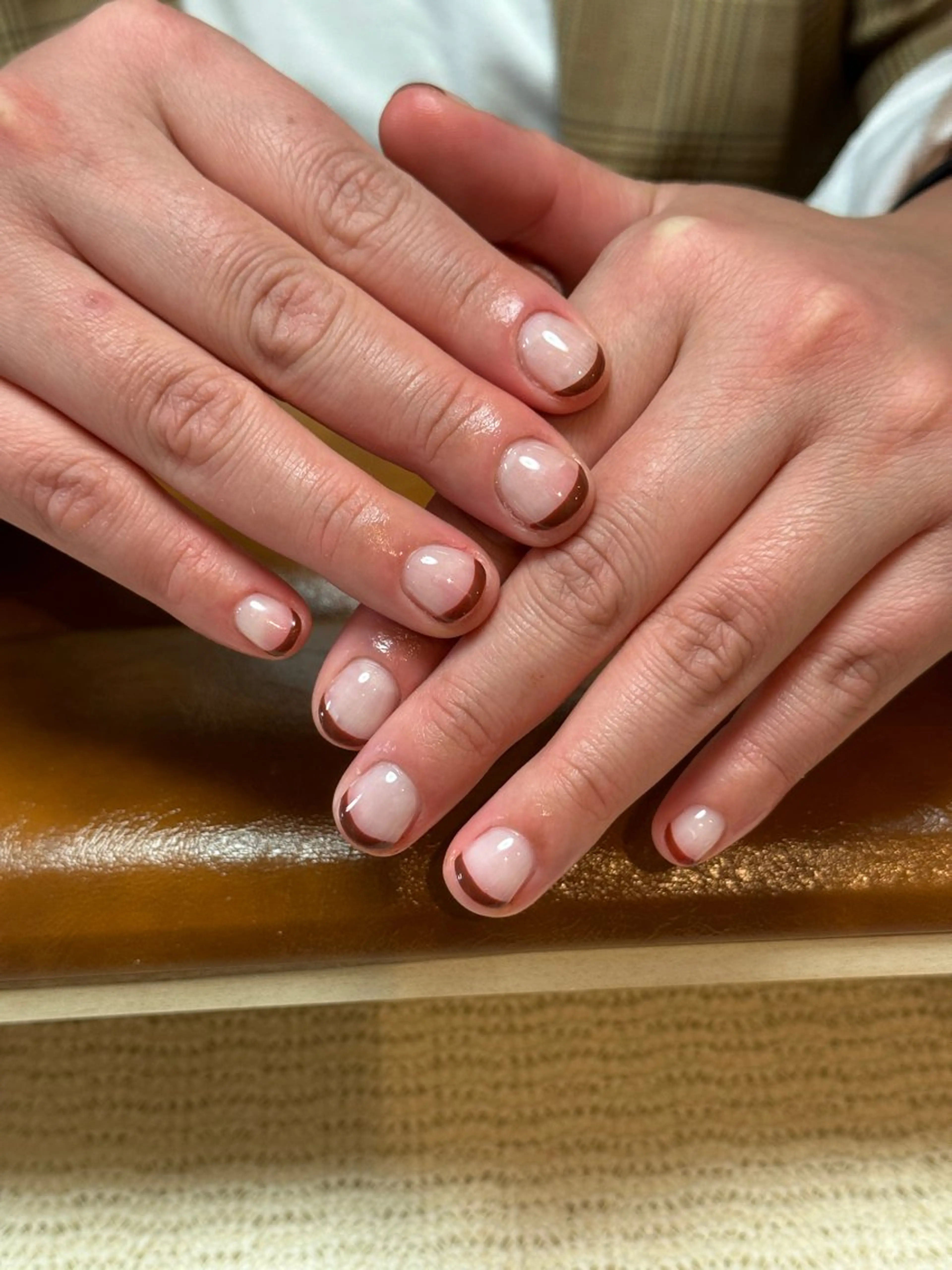 フレンチネイル　オフなしの写真