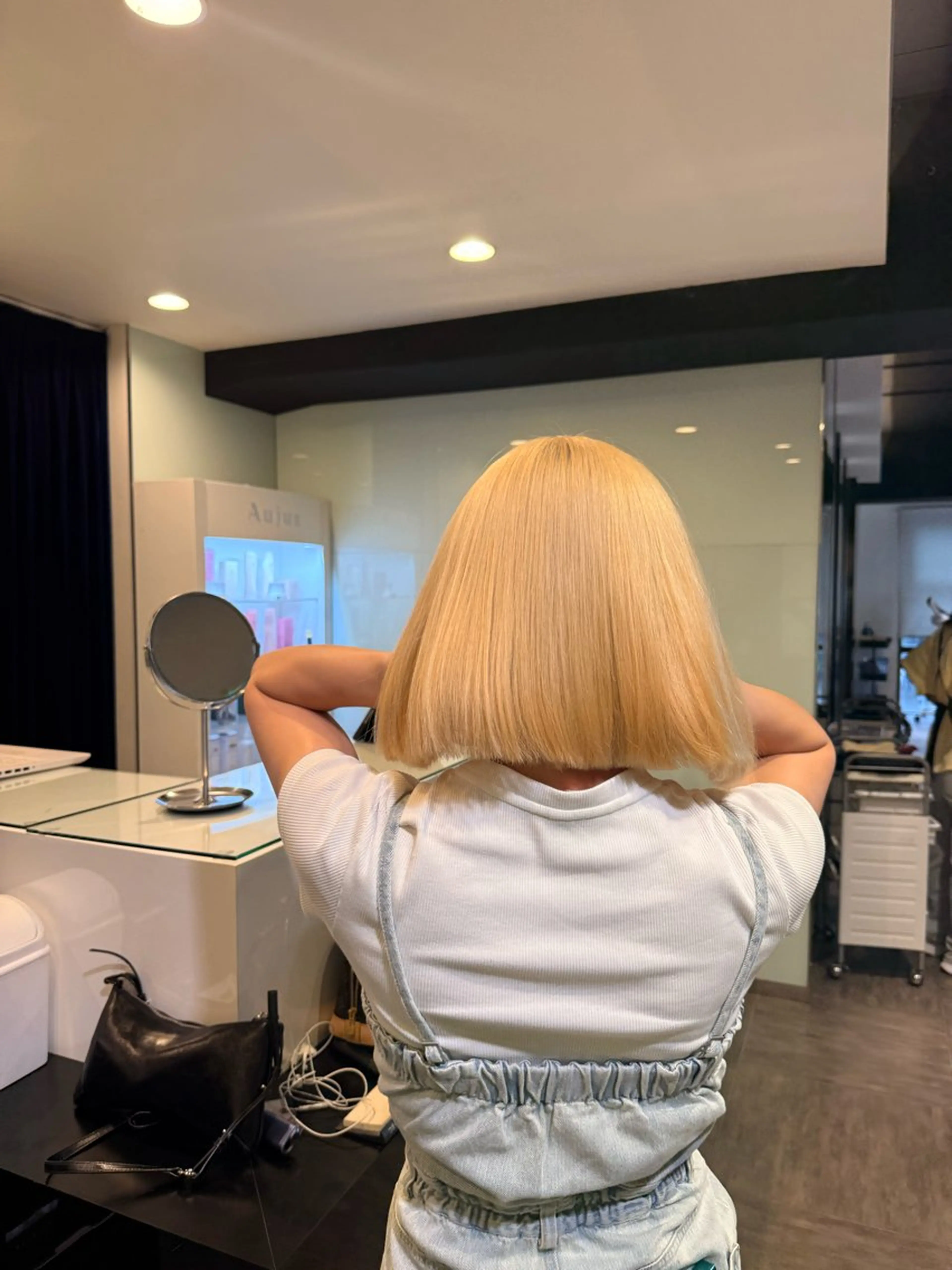 ミディアム カラー ヘアカラー レイヤー/艶カラー ROKUのヘアスタイル