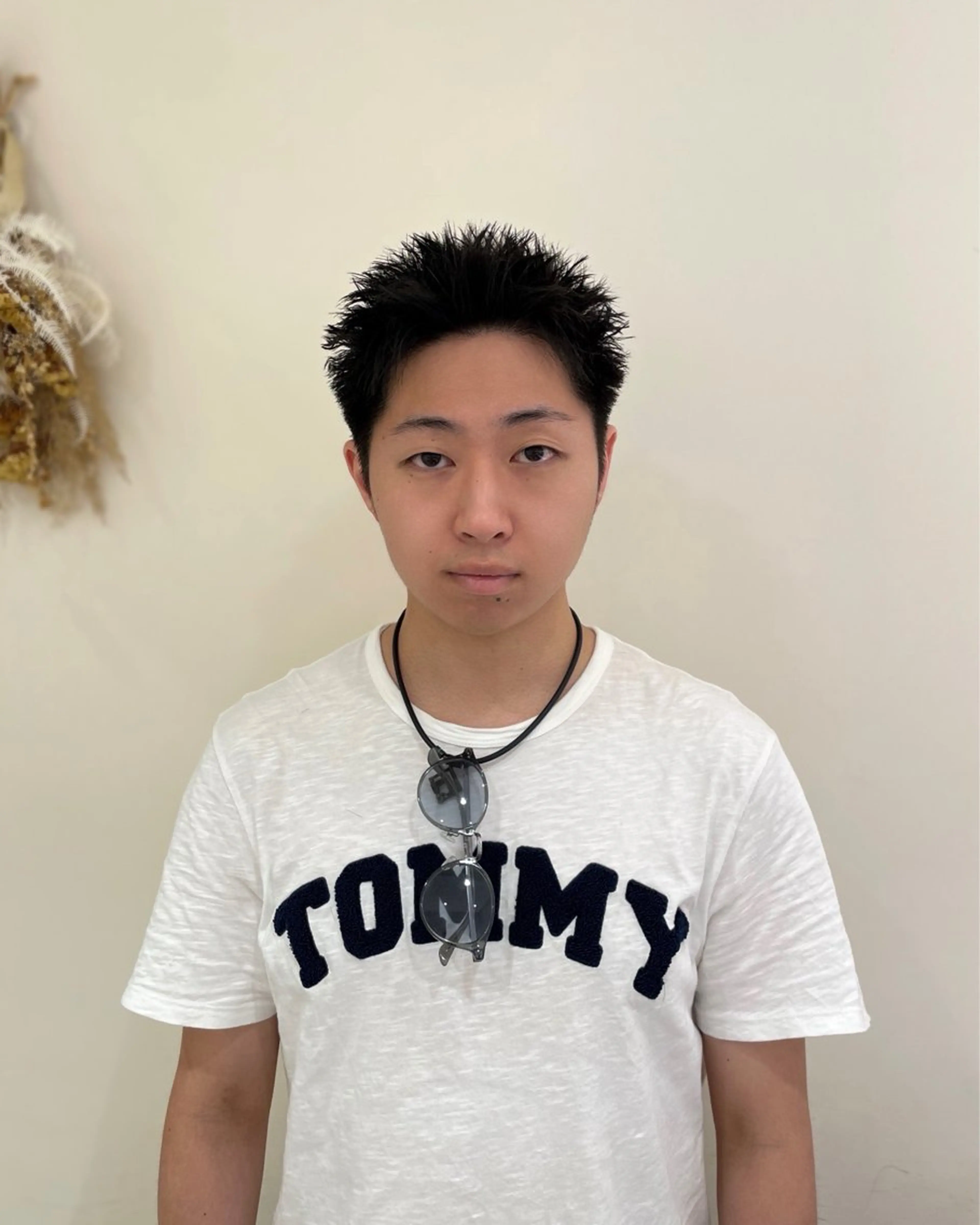 メンズ メンズパーマ スパイキーショート カット トリートメント メンズ縮毛矯正 ブリーチカラー/まやのヘアスタイル