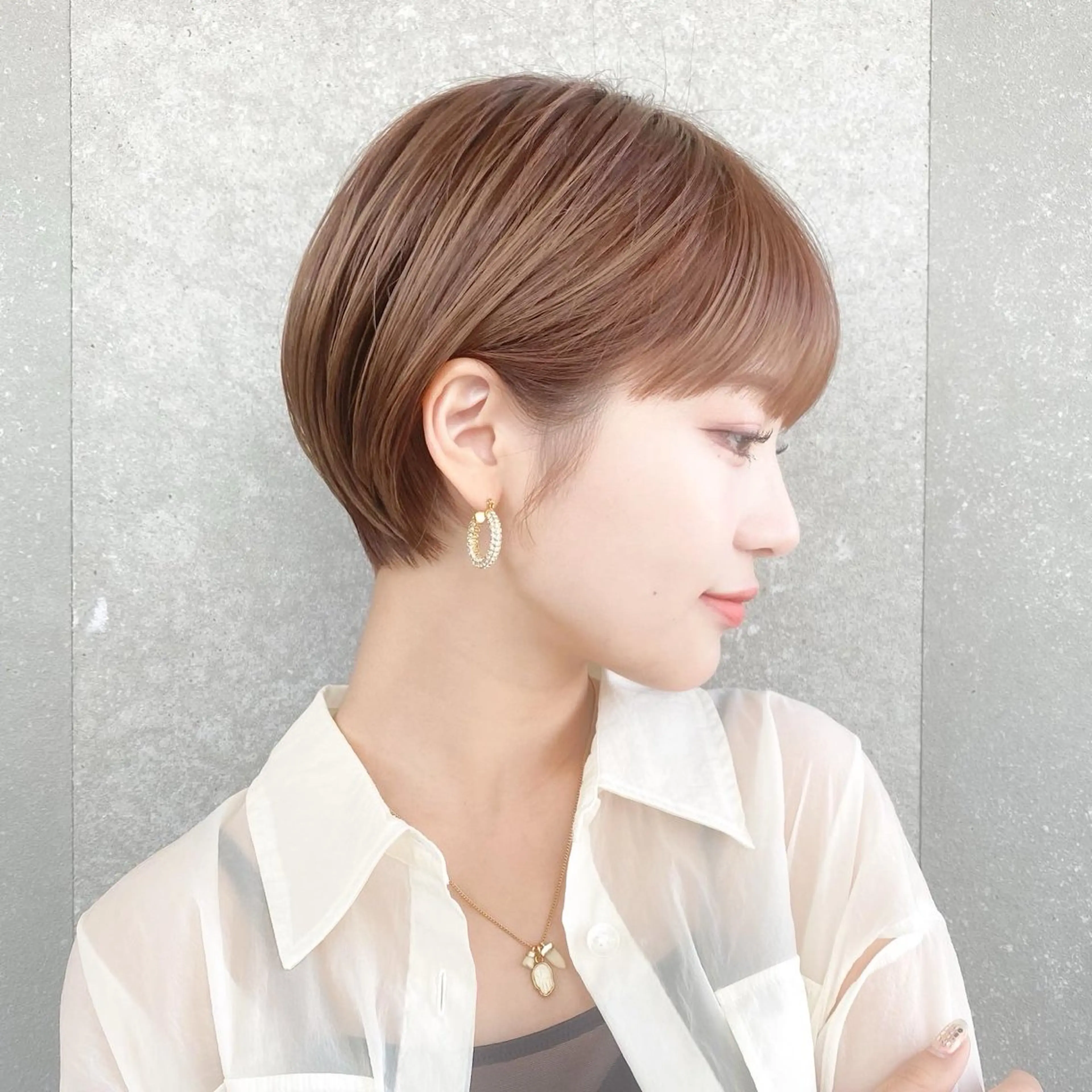 ショート カラー ヘアカラー トリートメント 似合わせ/小顔カット 🔷山方直也のヘアスタイル