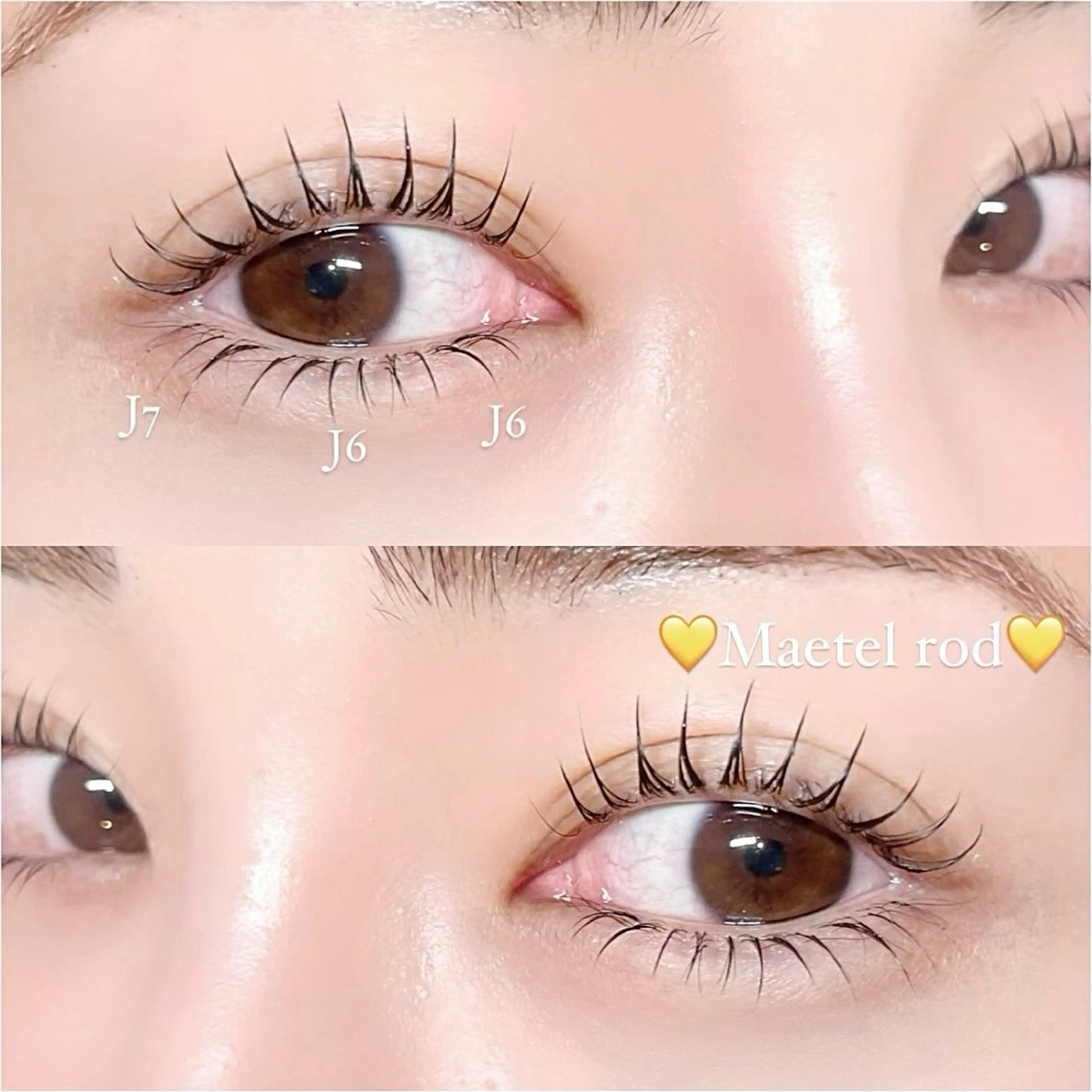 🦋ラッシュリフトorパリジェンヌ+下まつ毛エクステ40本🫧の写真