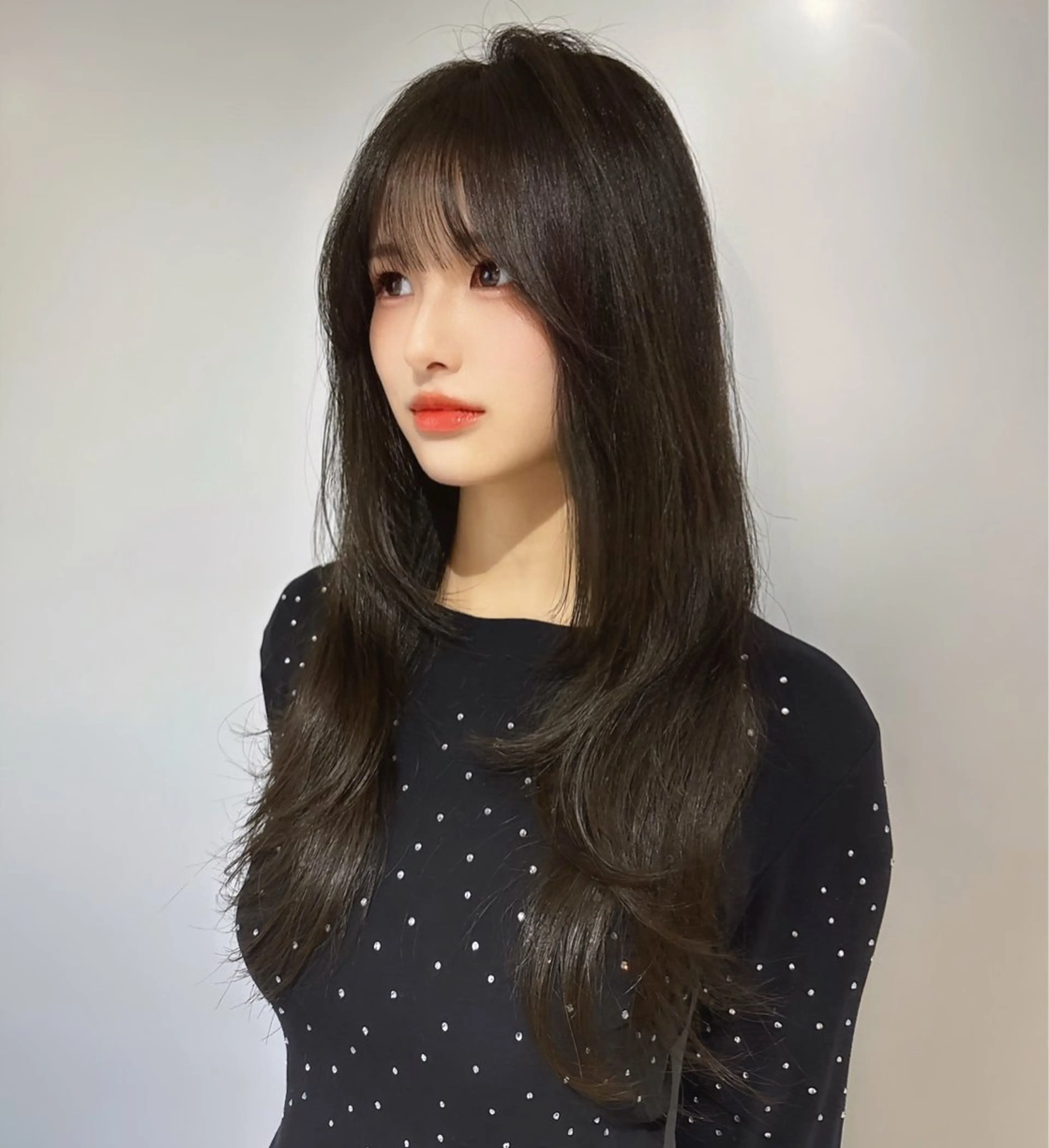 ロング カラー グレージュ オリーブグレージュ オリーブグレー カット ヘアカラー トリートメント 髪質改善/透明感ヘア にちか🐰のヘアスタイル