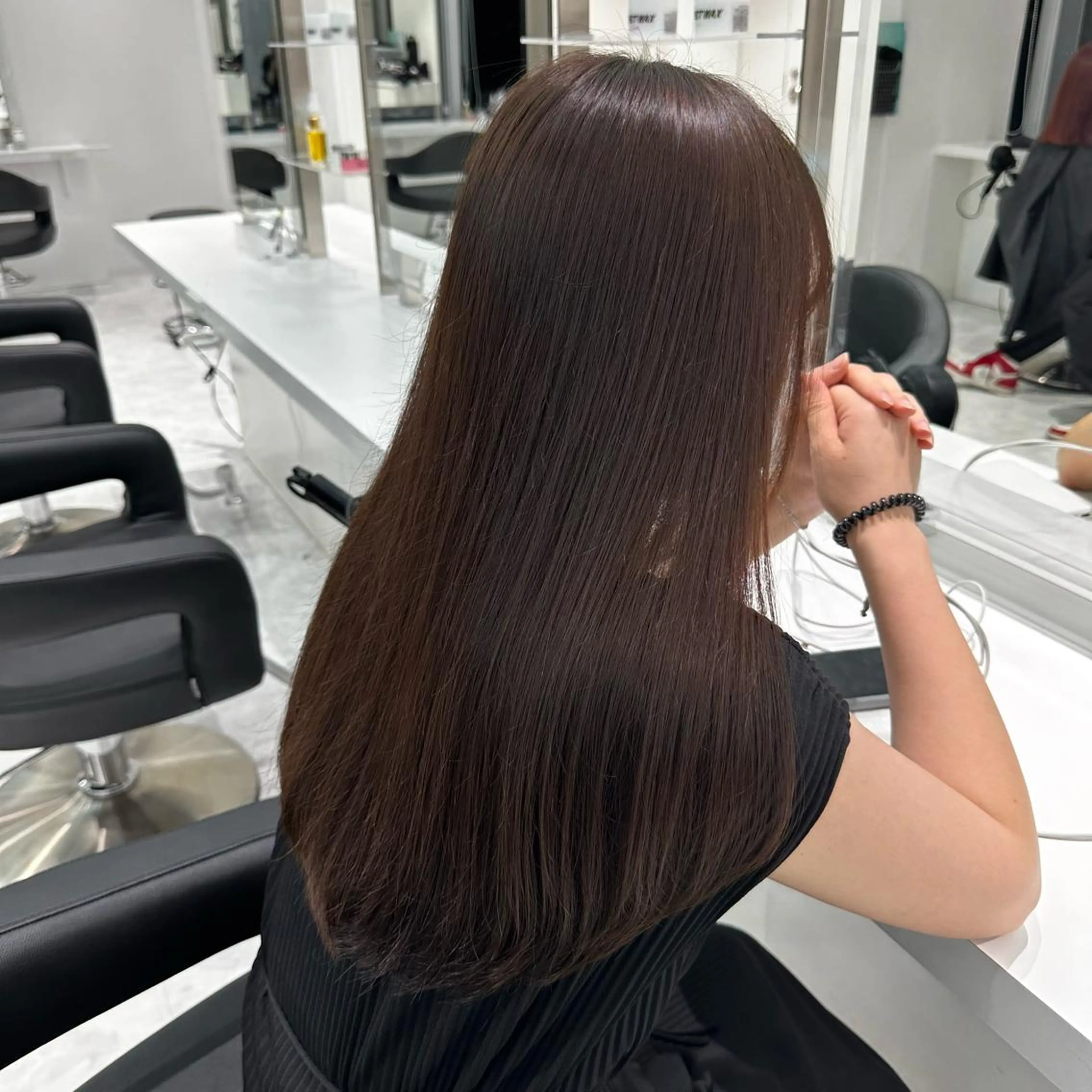 ロング カラー カット ヘアカラー トリートメント ヘッドスパ ヘアセット ♡上品韓国髪♡ブラ ウン/SAYATOのヘアスタイル