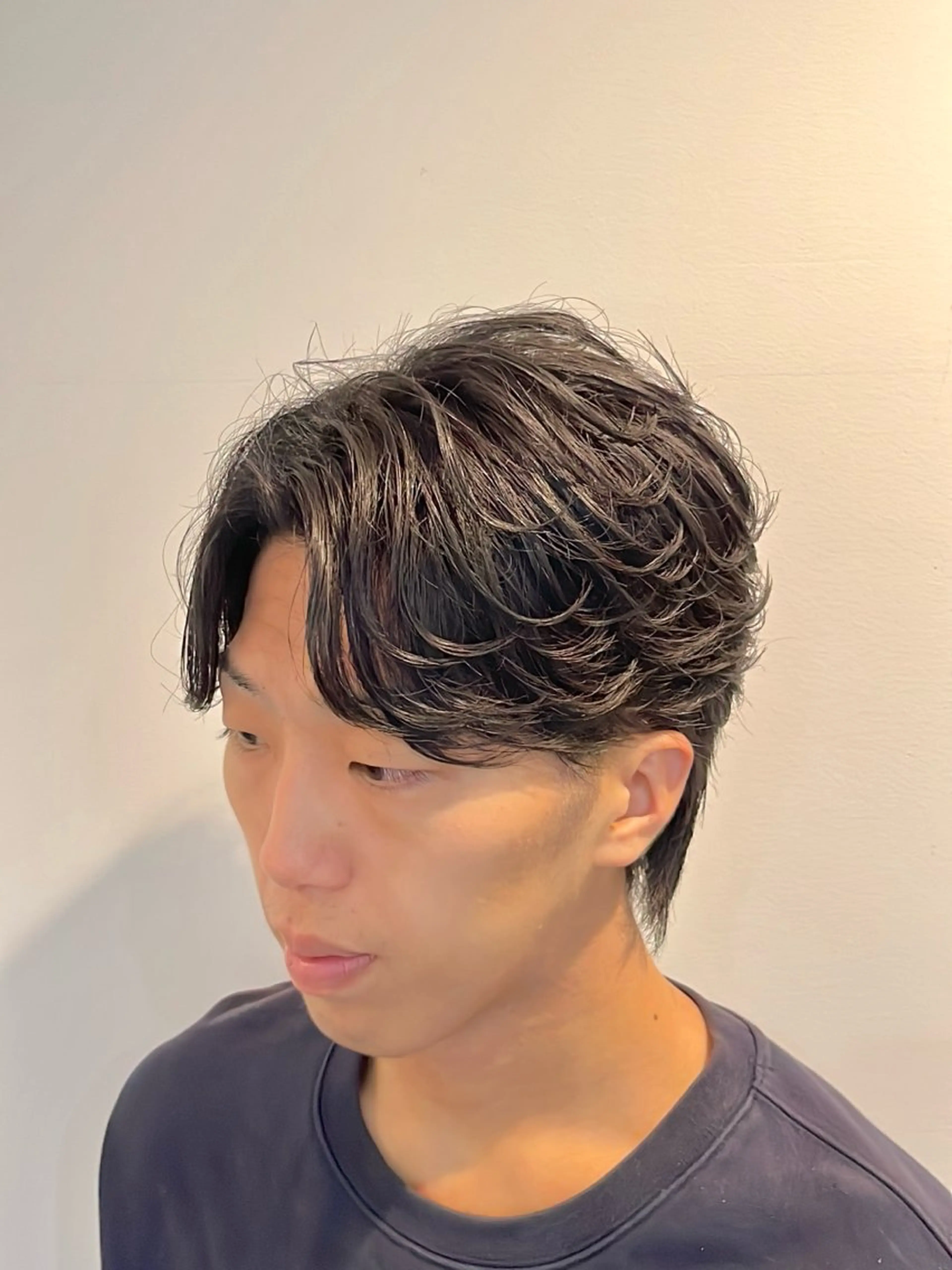 ショート メンズ フェザーパーマ メンズパーマ カット パーマ トリートメント 今在家 玲【艶髪スト レート/メンズ】のヘアスタイル