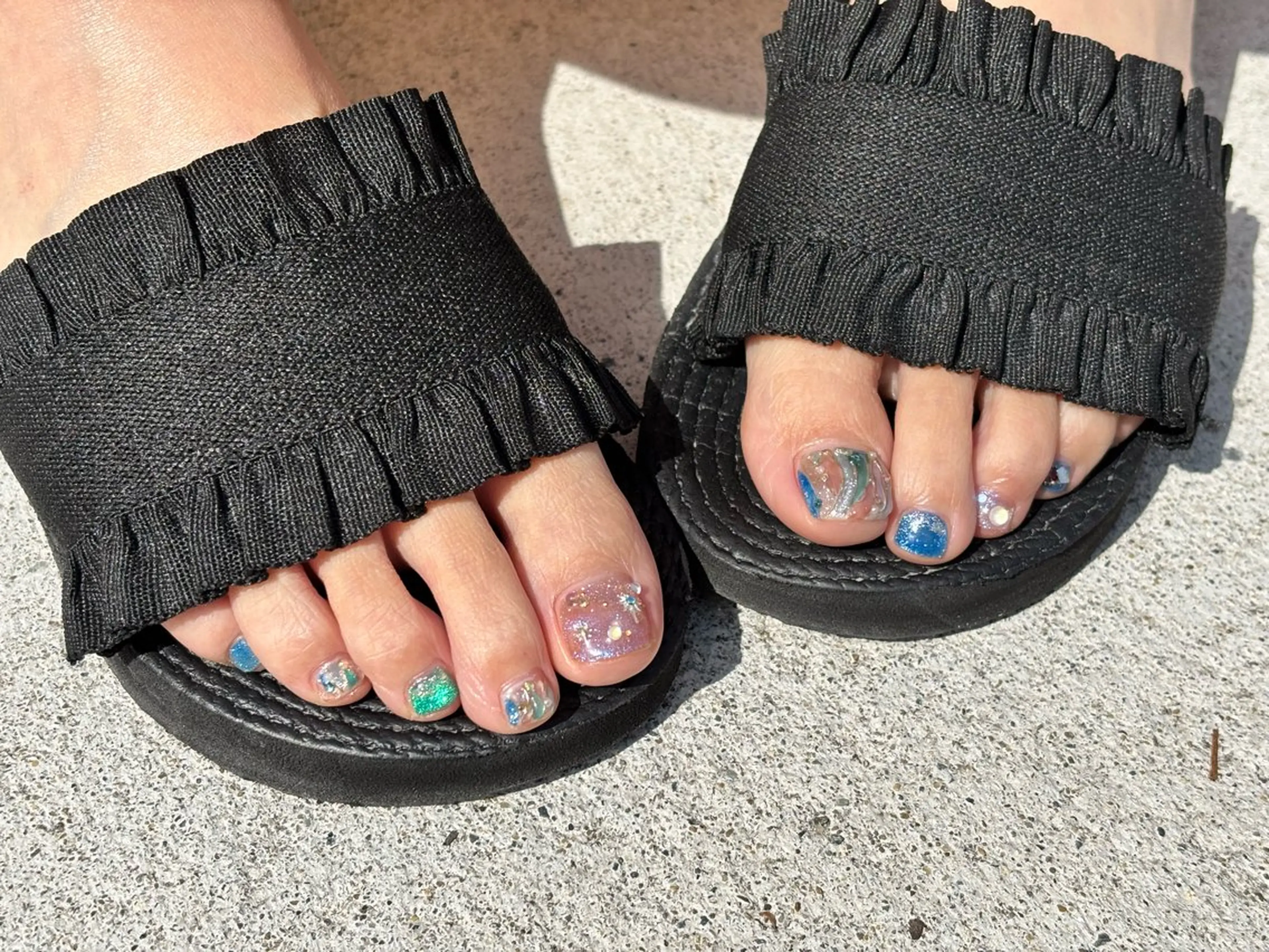 ネイル フットネイル tete. nailのネイルデザイン