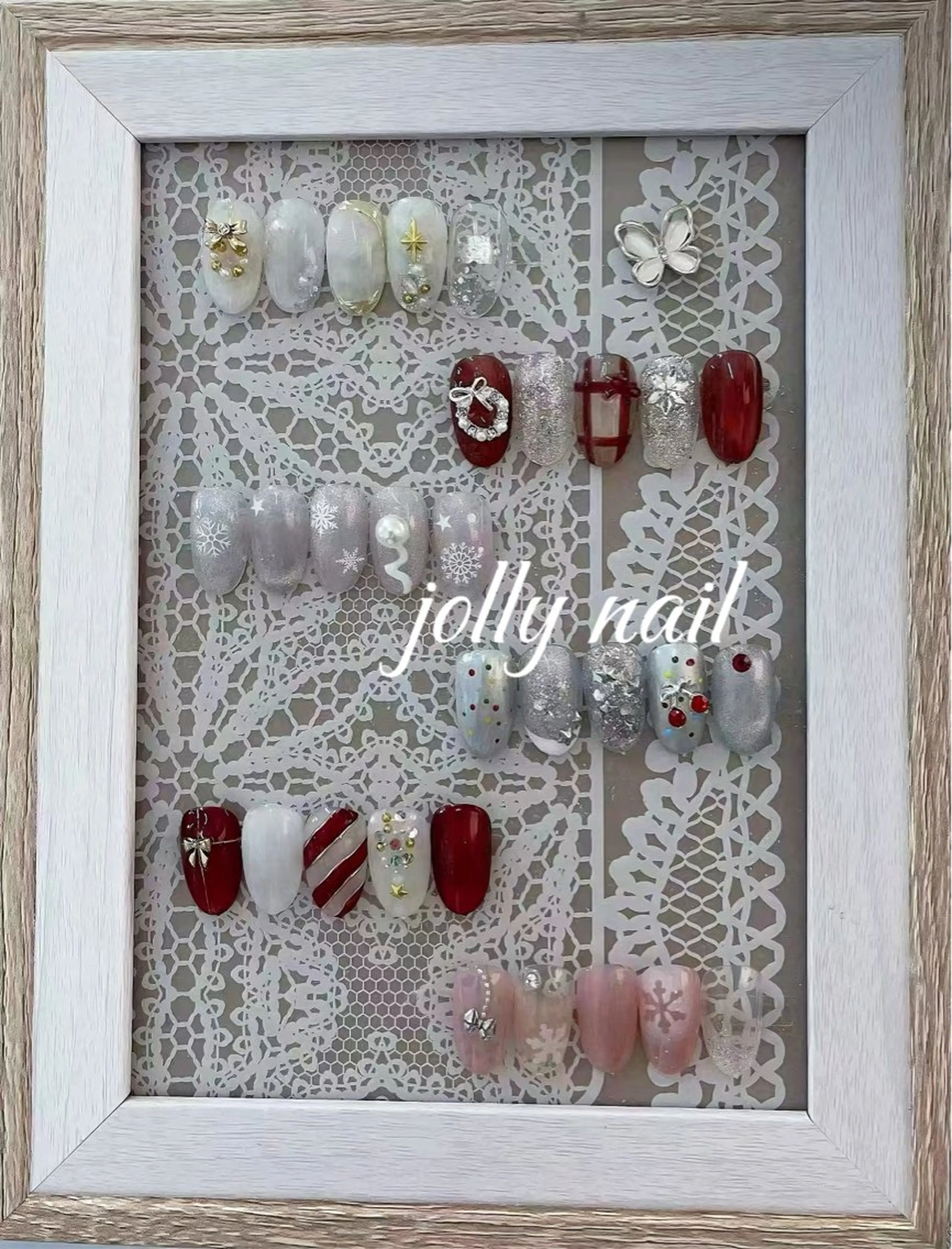 ネイル Jolly チップ長さだしのネイルデザイン