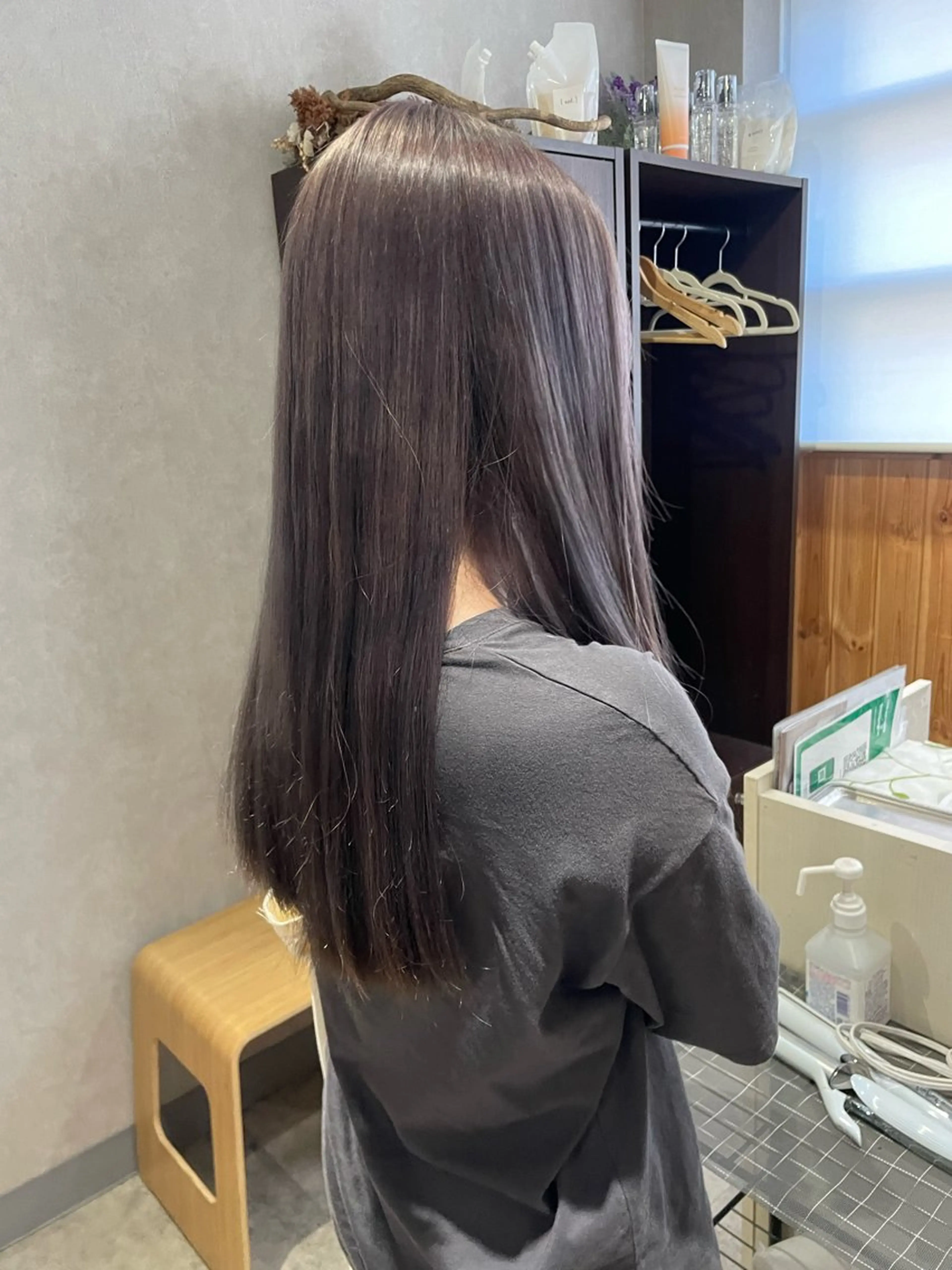 ロング カラー ブリーチ グレージュ トリートメント ヘアカラー トリートメント 髪質改善/Bloss om🌷高橋沙衣のヘアスタイル