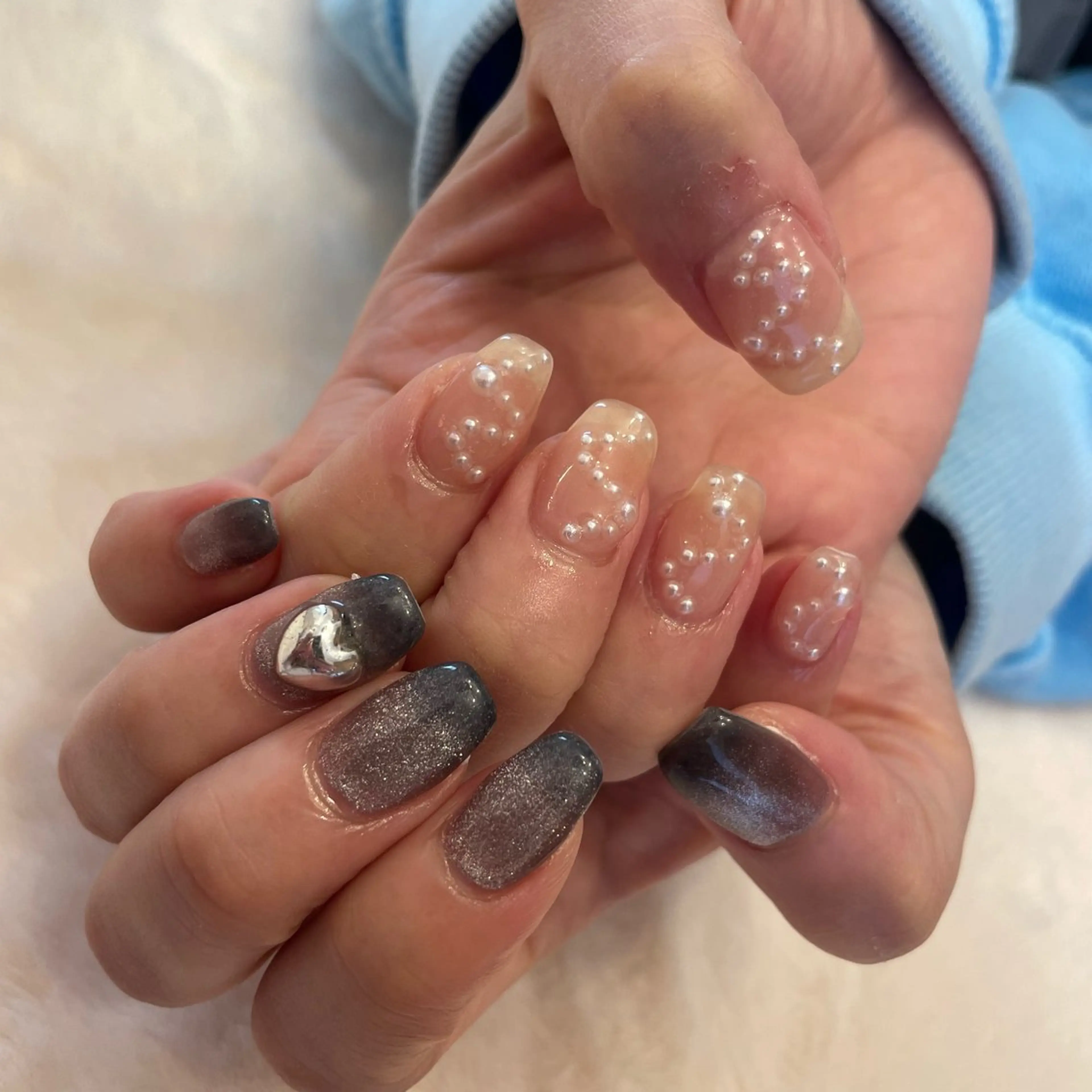 ネイル ハンドネイル Sea  nail by emaのネイルデザイン