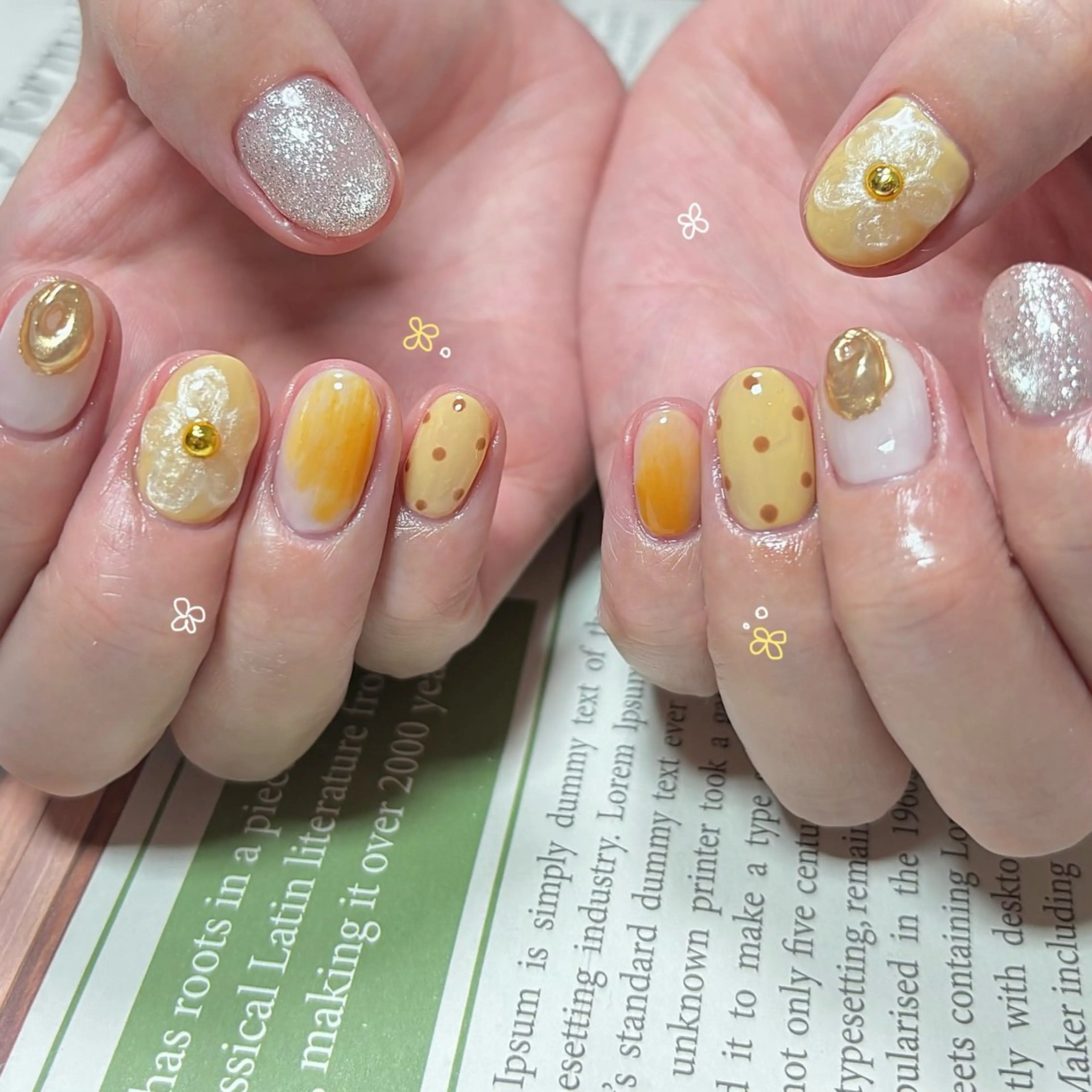 ネイル 持ち込み ハンドネイル Nailsalon BLOOM🌷 山崎のネイルデザイン