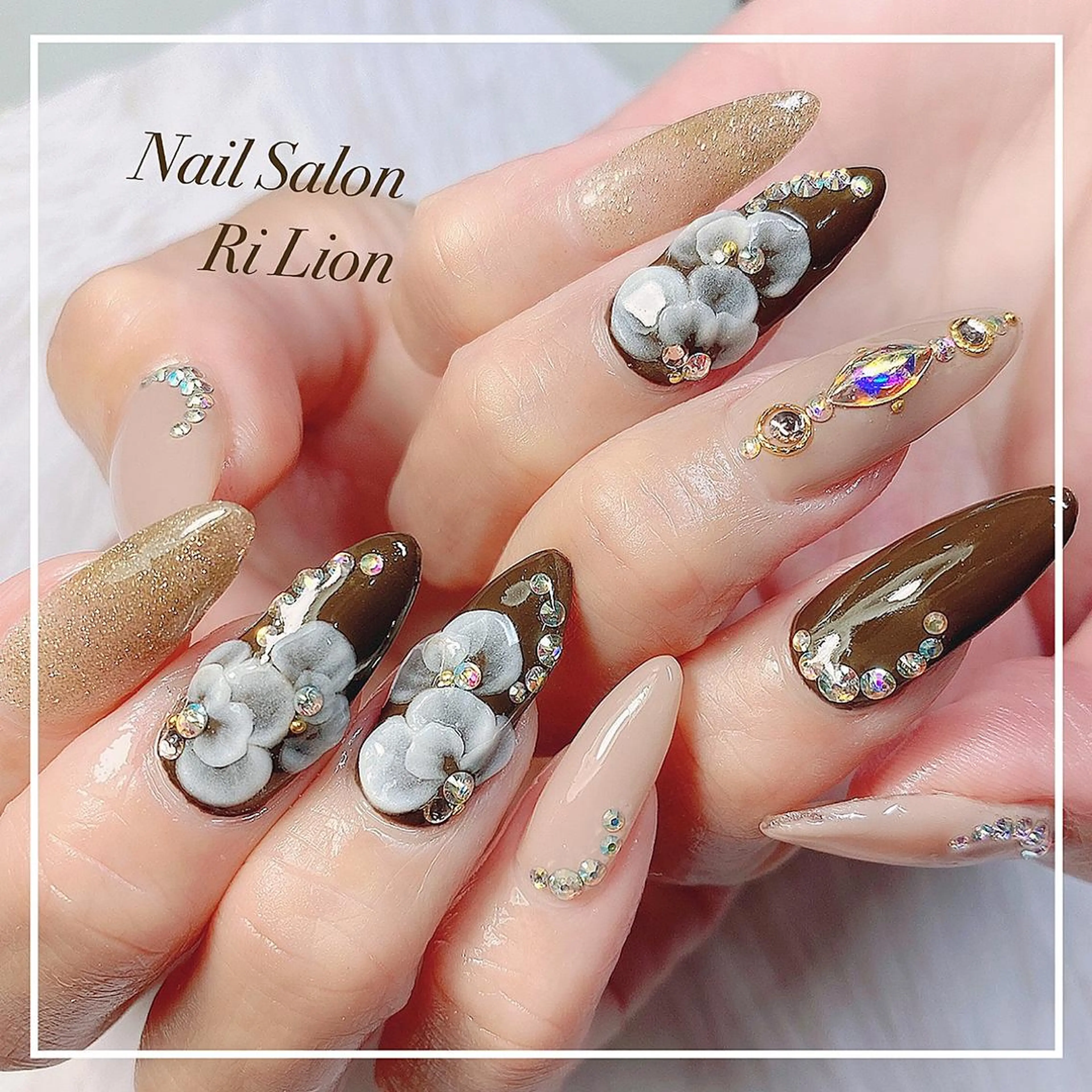 ネイル ハンドネイル RiLion💗 Risa🦋💜のネイルデザイン