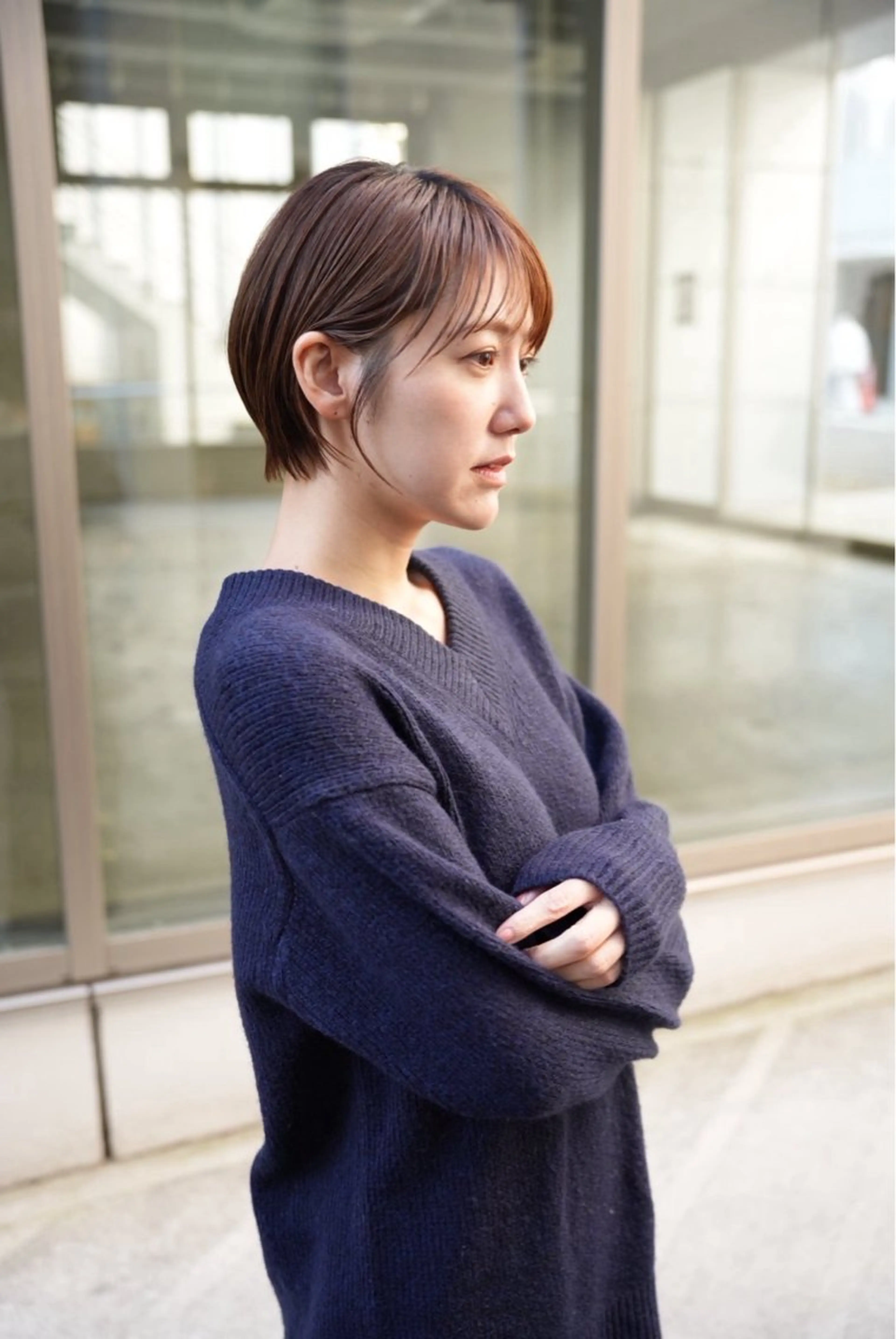 ショート 透明感カラー/伊藤 陸/soigneのヘアスタイル