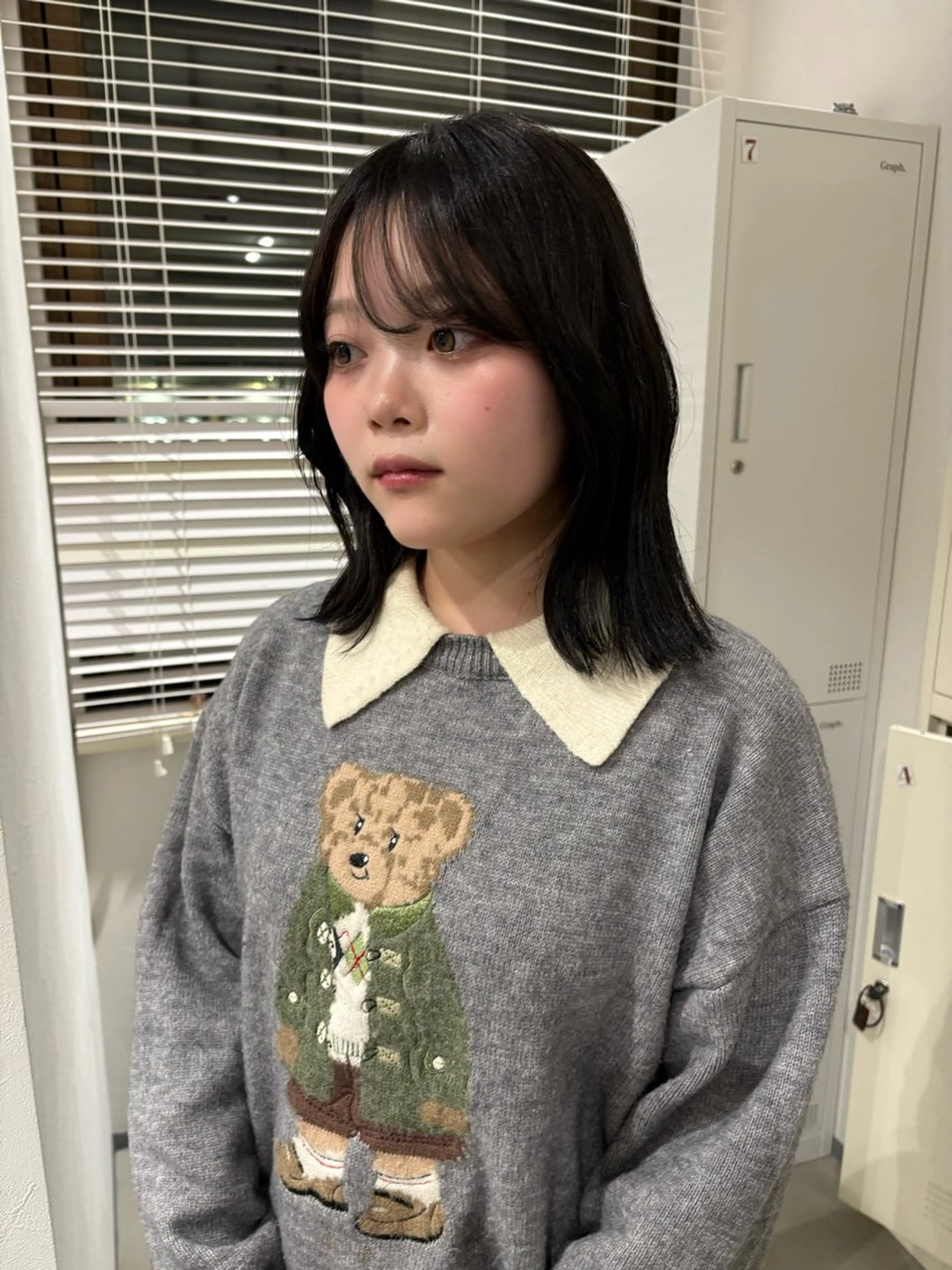 ミディアム カラー ヘアカラー くすみカラー/ ora🪡🤎のヘアスタイル