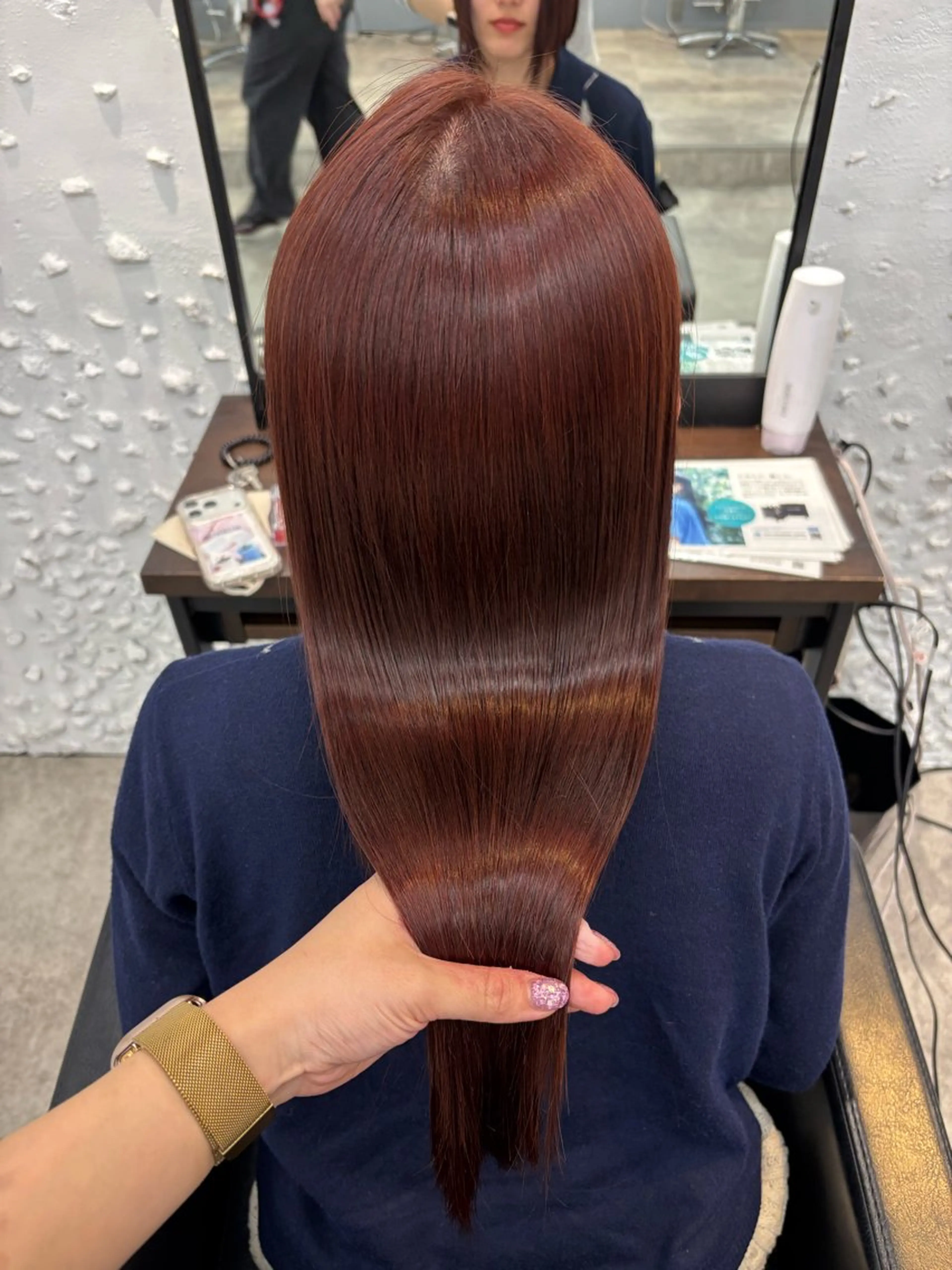 ロング カラー ヘアカラー トリートメント 暖色🍇/透明感/ 髪質改善/YUIKOのヘアスタイル