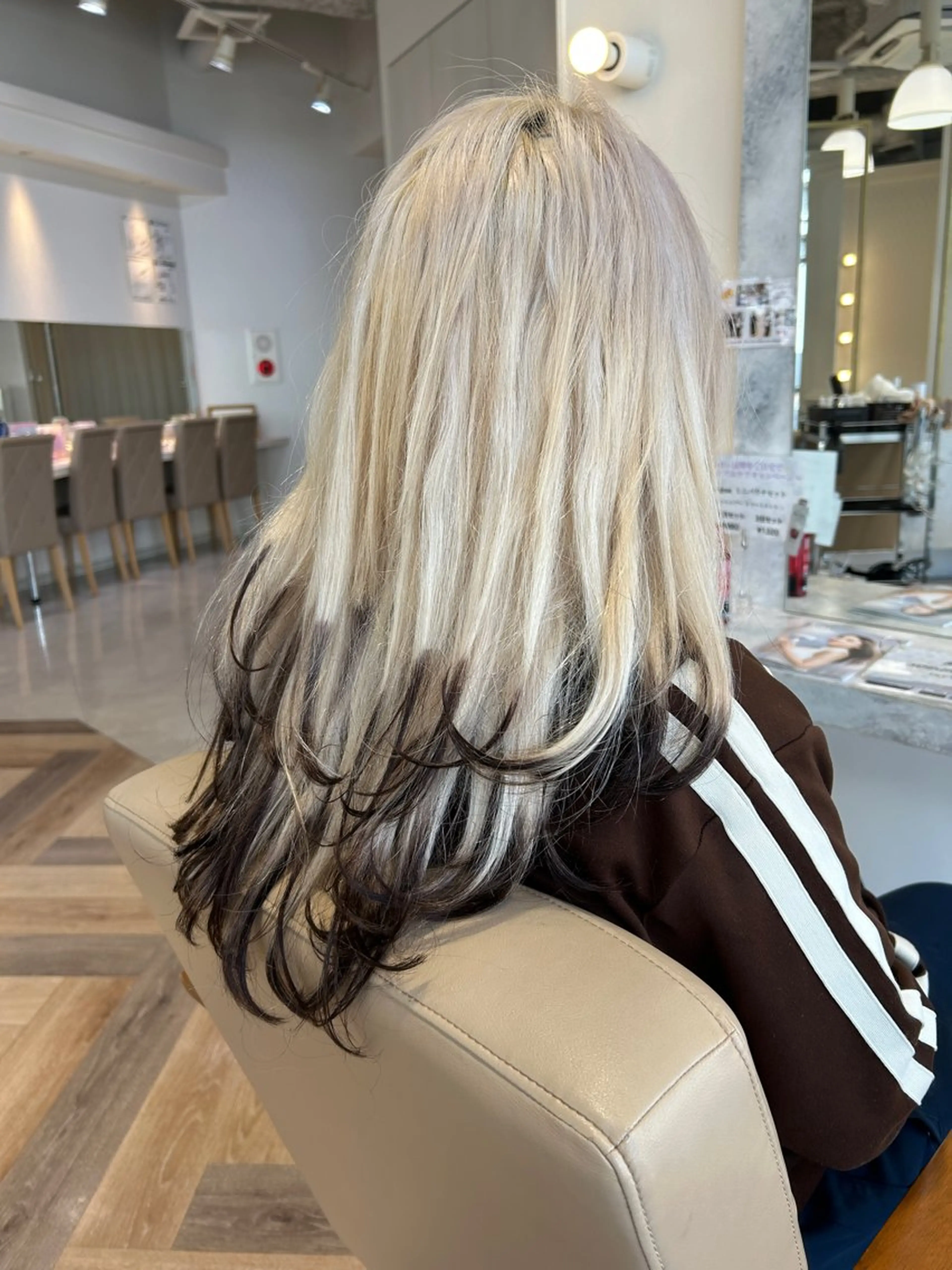 ロング カラー 透明感カラー レイヤーカット カット ヘアカラー 野田阪神/レイヤー/ ハイライト/yuuのヘアスタイル