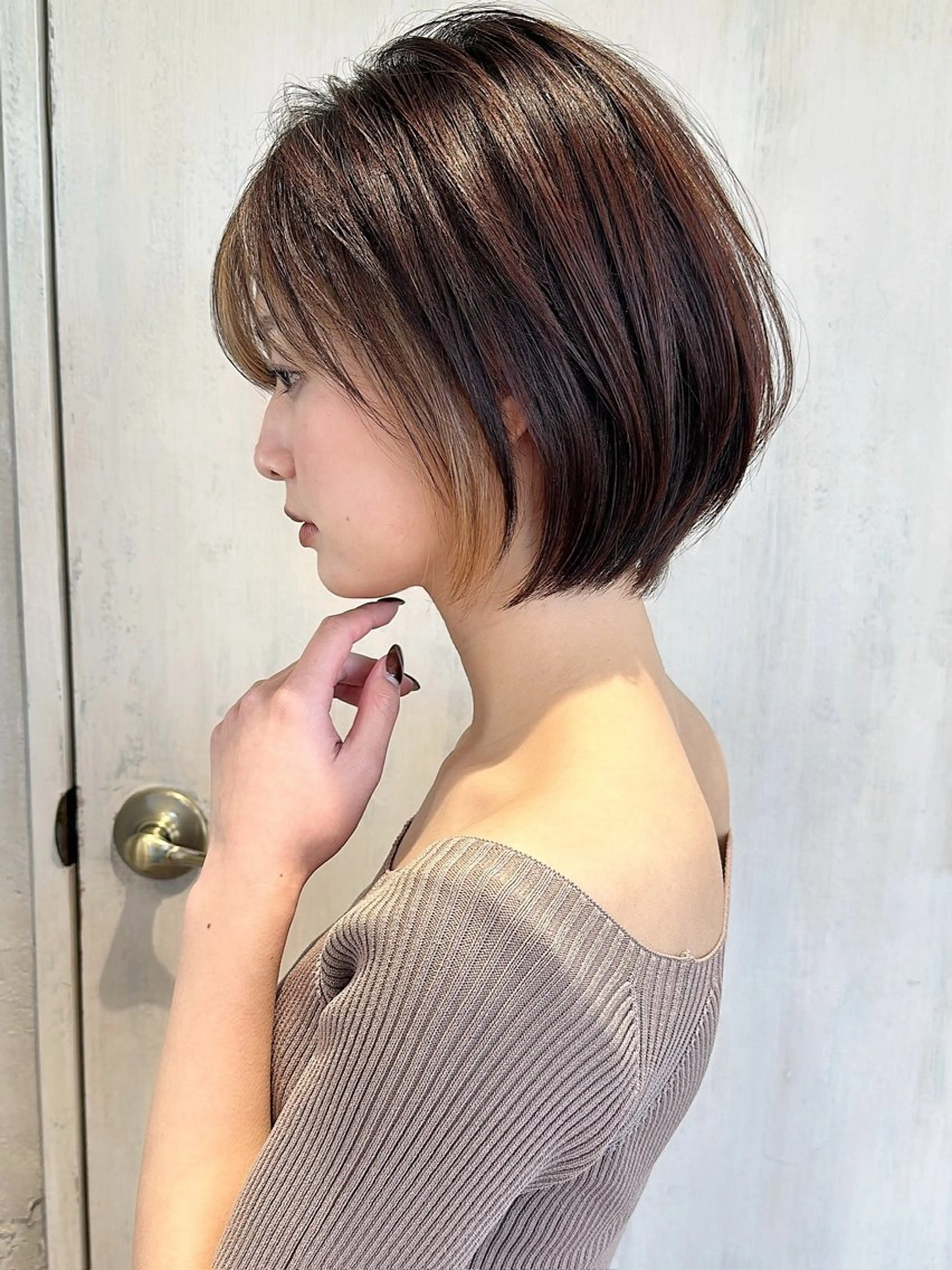 ショート カラー パーマ ショートボブ ボブ 似合わせカット ショートヘア 小顔カット カット ヘアカラー トリートメント ショート、ボブの神✨ 峯朋也✂︎✨のヘアスタイル