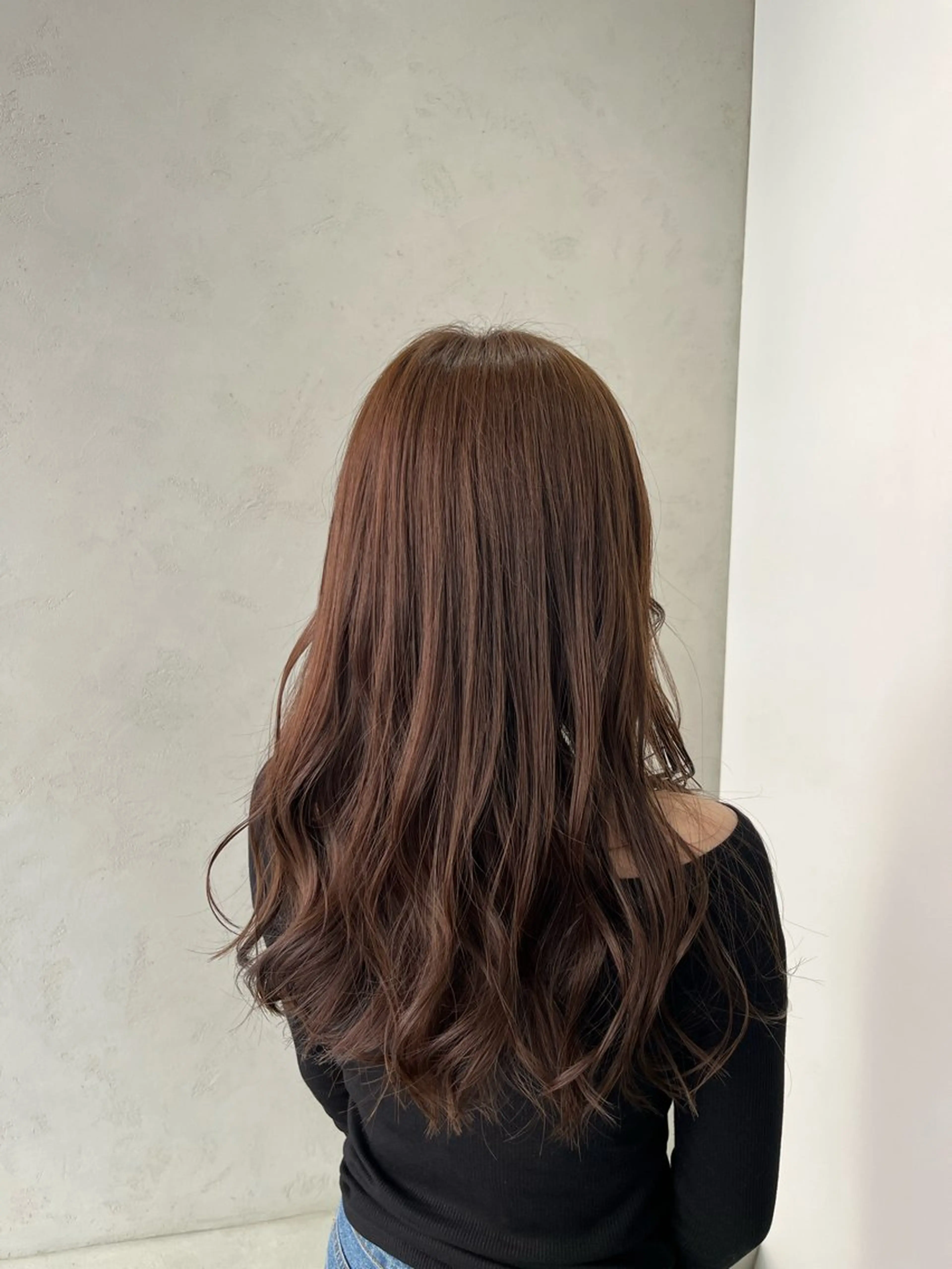 ロング カラー カット ヘアカラー ブリーチなし透明感 カラー✨横山 佳希のヘアスタイル