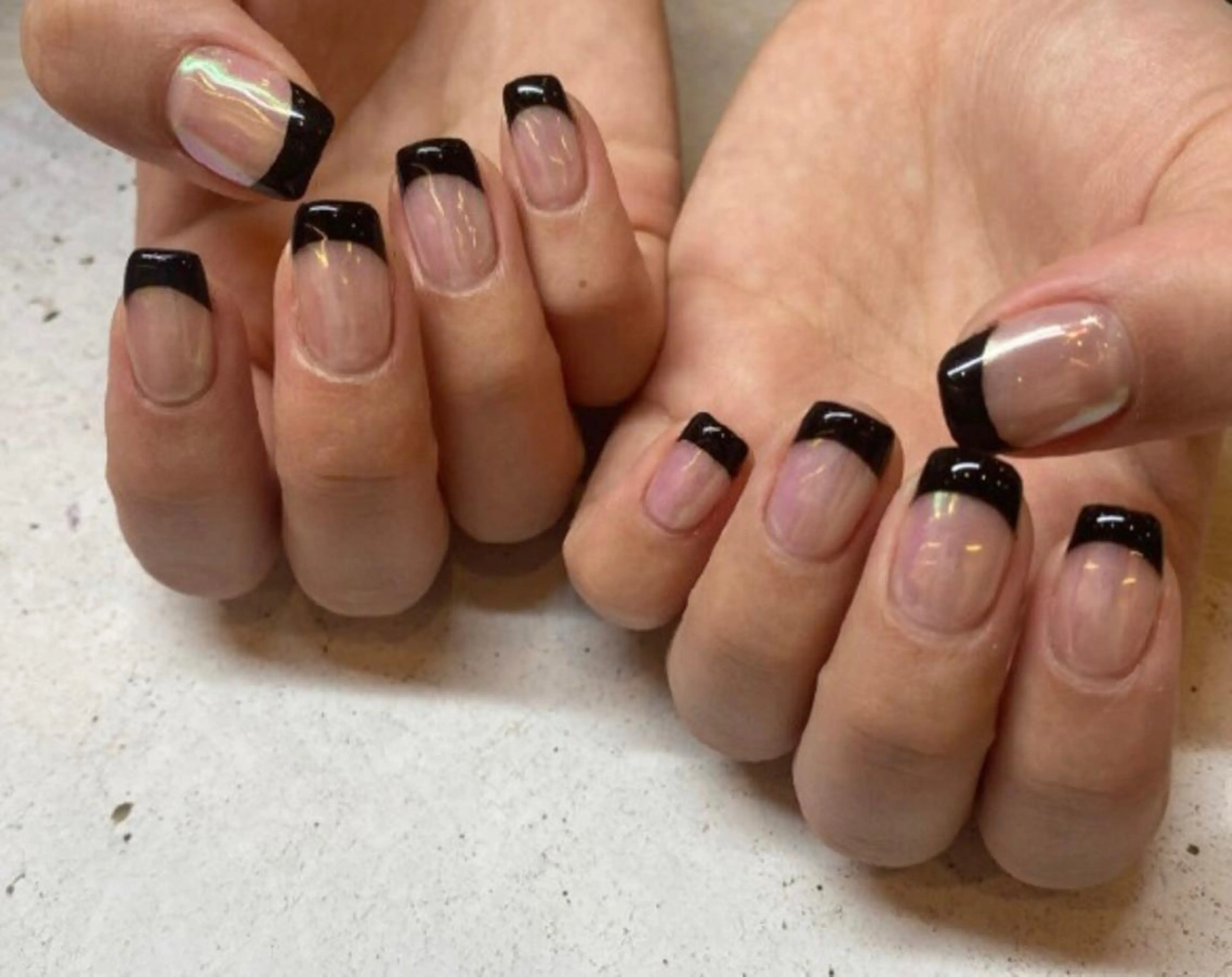 ネイル オーロラネイル フレンチネイル ミラーネイル STELLA川口店 yamazakiのネイルデザイン