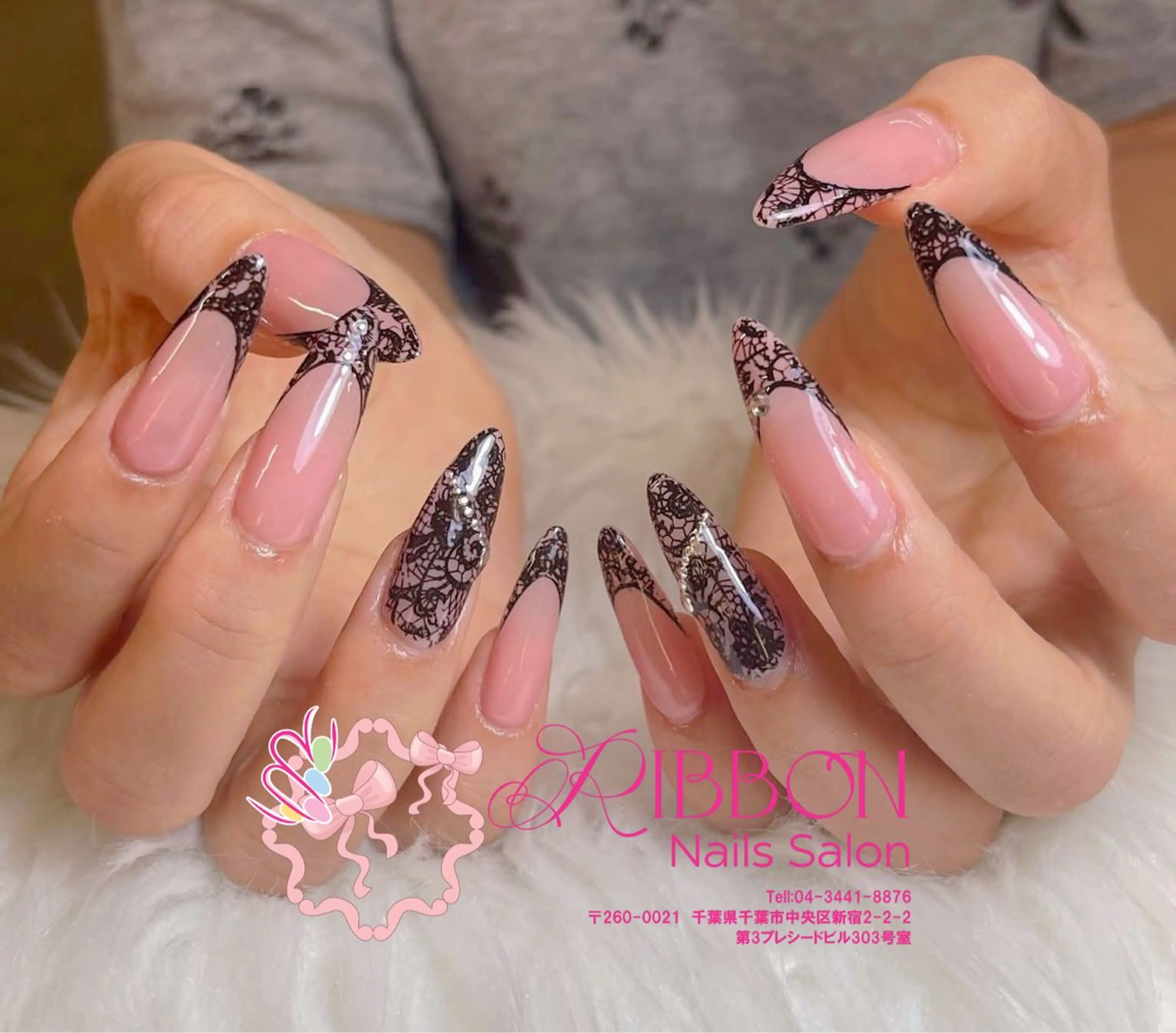 ネイル フレンチネイル ジェルネイル マグネットネイル 持ち込み ニュアンスネイル ハンドネイル Ribbonnail salonのネイルデザイン
