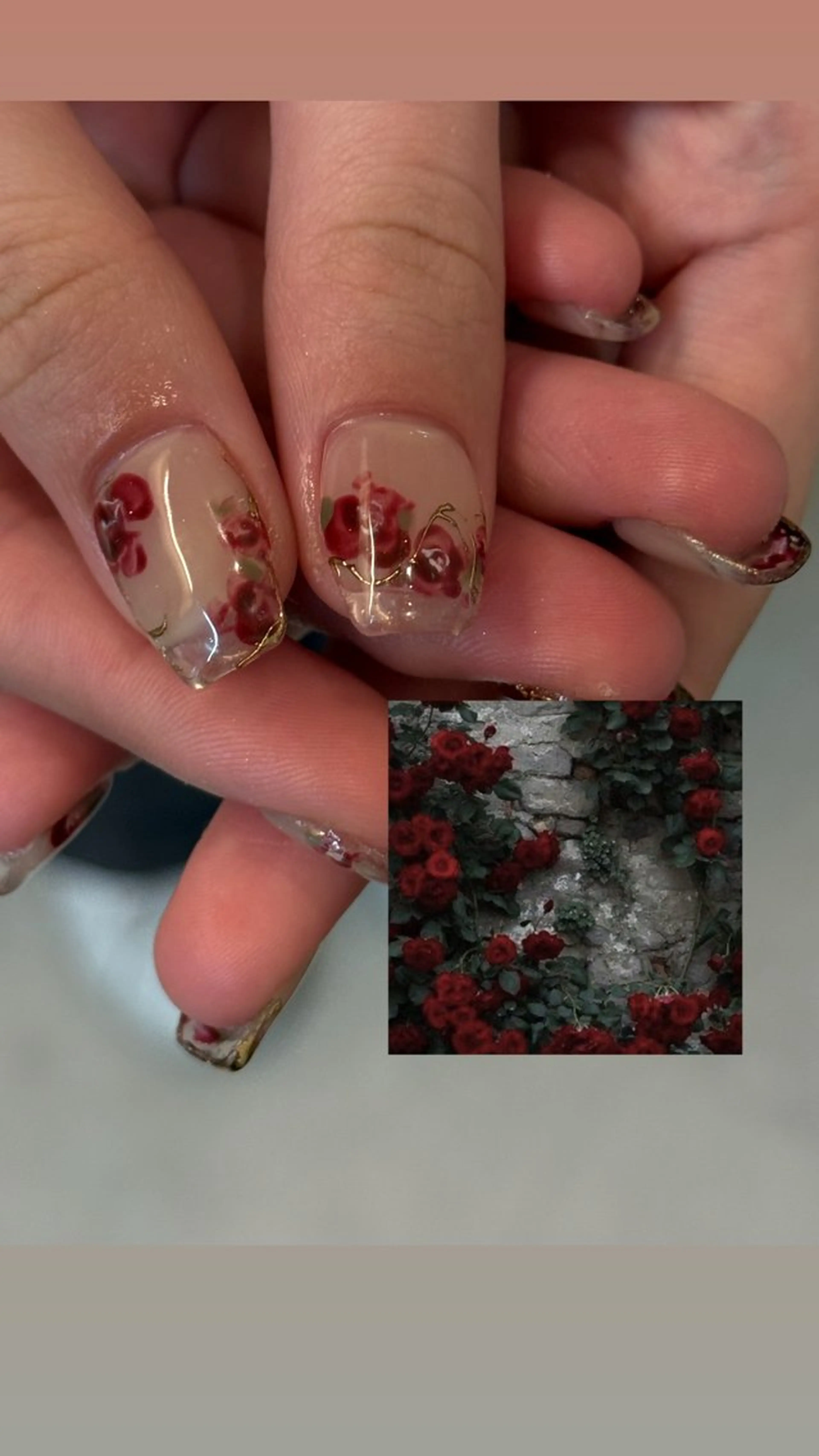 ネイル クリアネイル 長さ出し ハンドネイル gui minamiのネイルデザイン