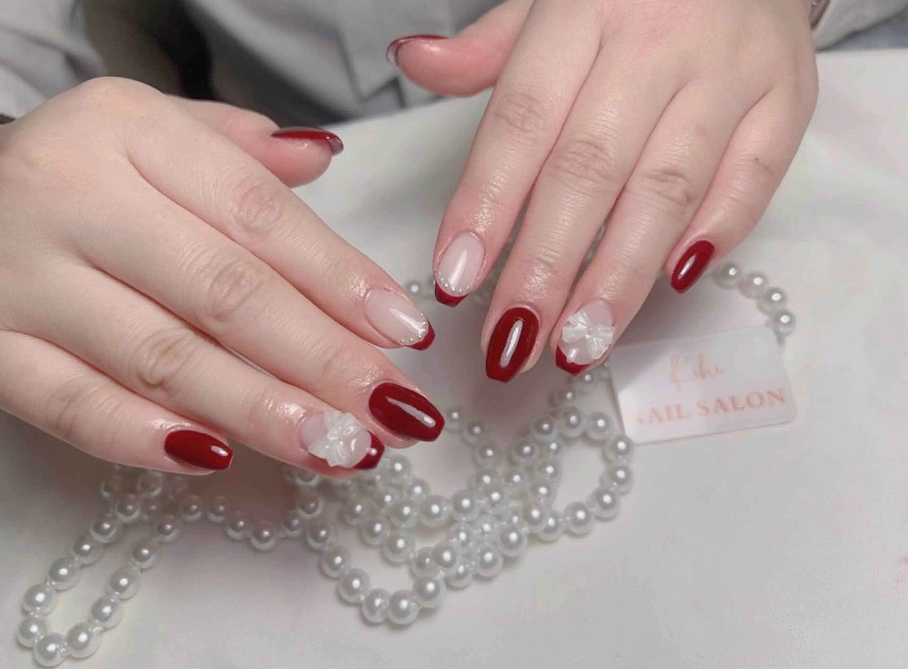 ネイル アートネイル フレンチネイル ジェルネイル グラデーション 韓国ネイル Nail Salon kihi大塚店のネイルデザイン