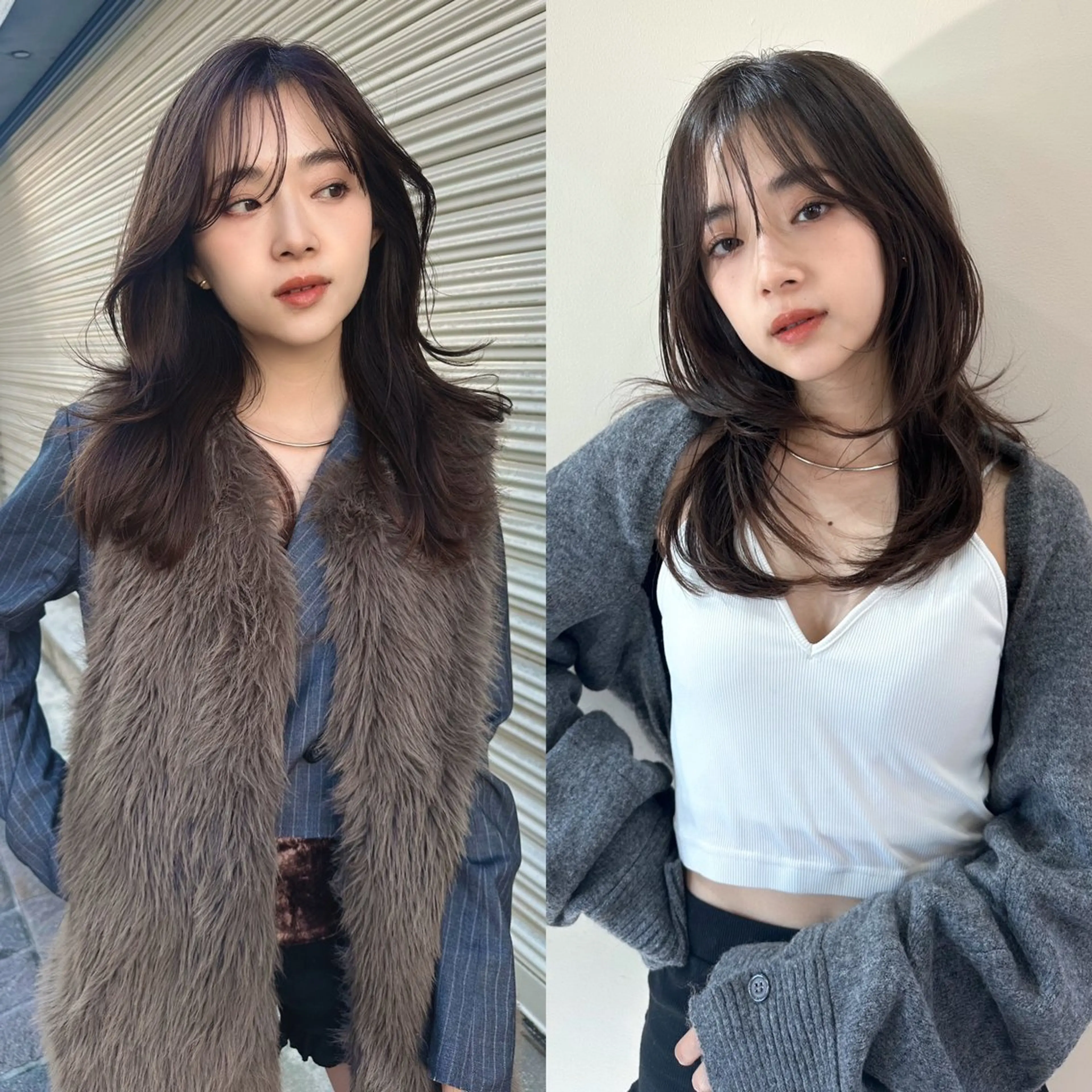 セミロング 鎌倉 彩のヘアスタイル