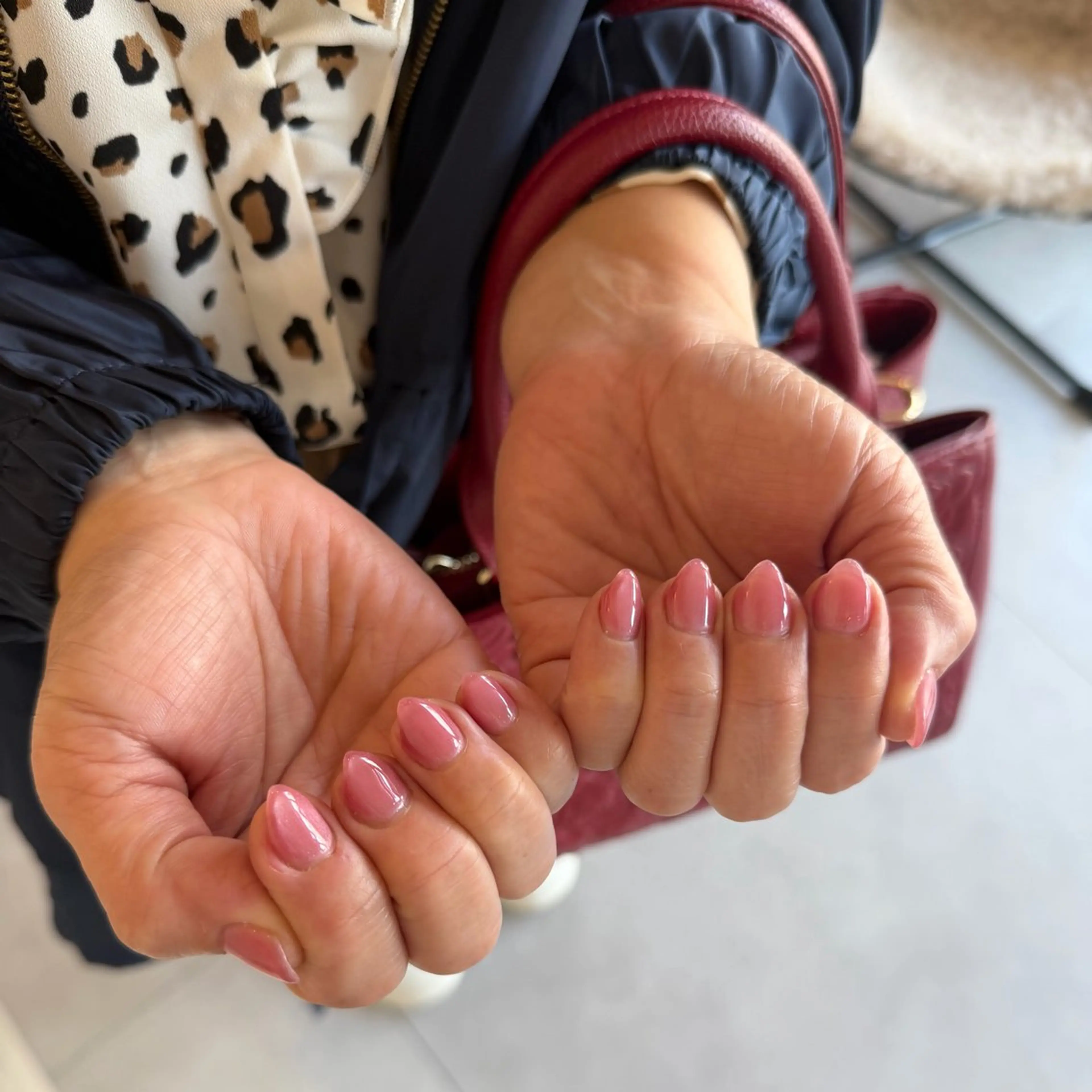 ネイル ピンク ハンドネイル WHITE NAIL Nanamiのネイルデザイン
