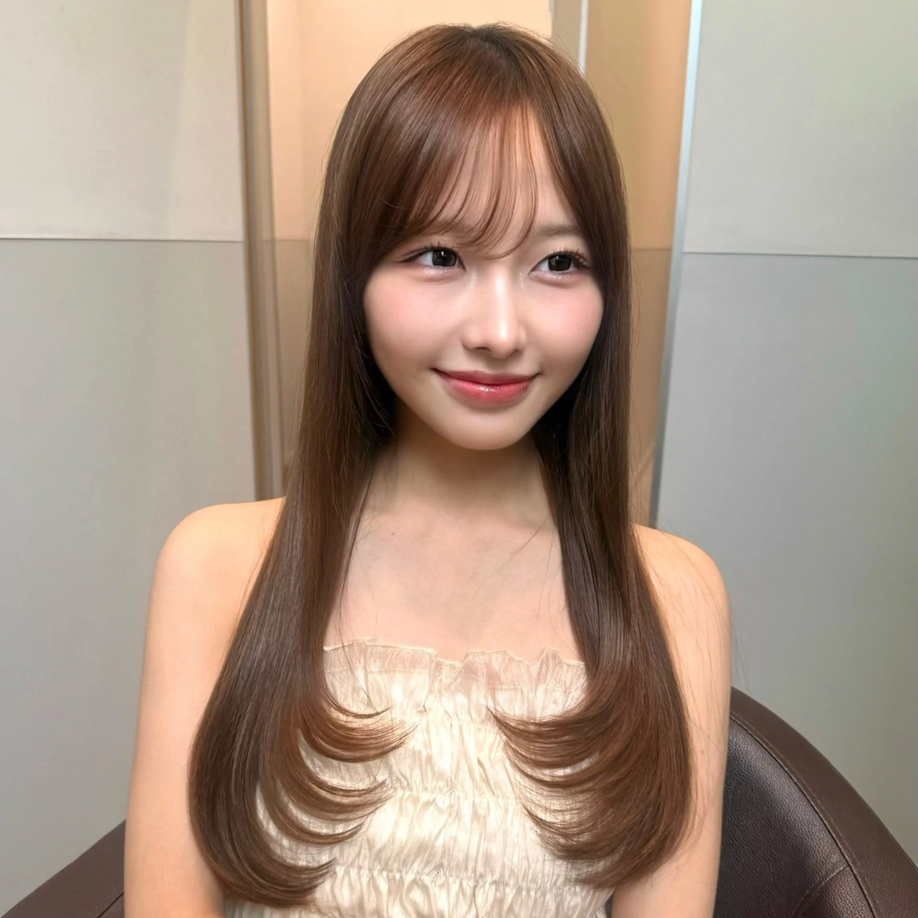 ロング カット ヘアカラー トリートメント ️🫧レイヤーカット 銀座/れいか️️🫧のヘアスタイル