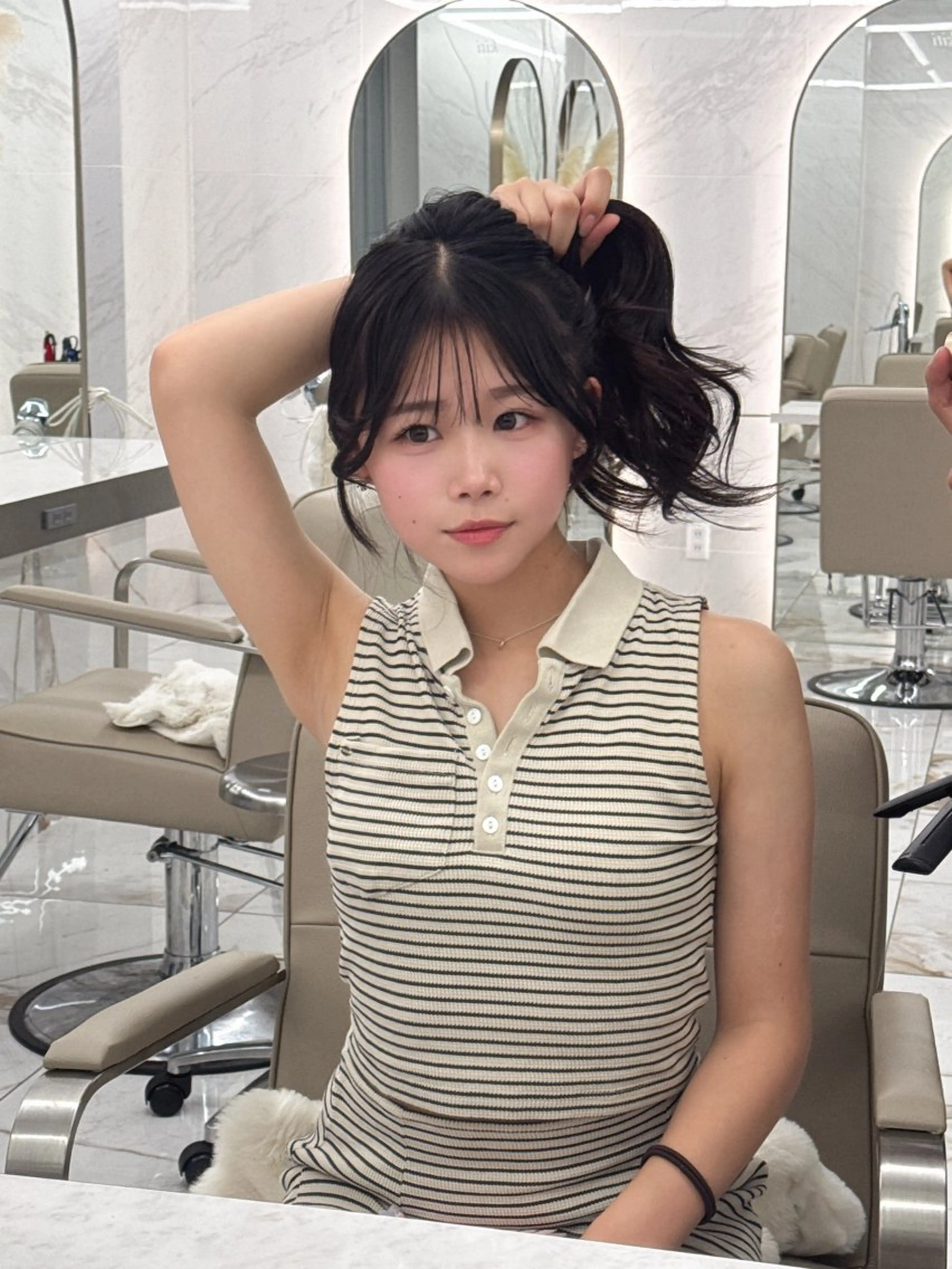 ロング のり🐼顔まわり/ 韓国/レイヤーカットのヘアスタイル