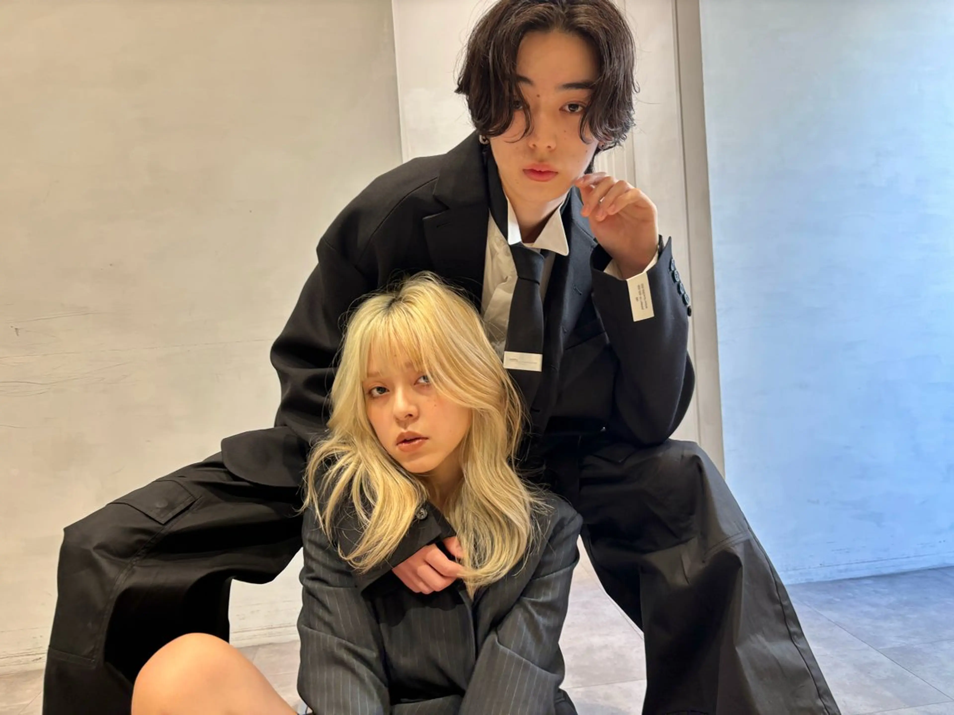 セミロング カラー パーマ ヘアアレンジ メンズ カット ヘアカラー mina🪐立川駅/ 無料ショートカットのヘアスタイル