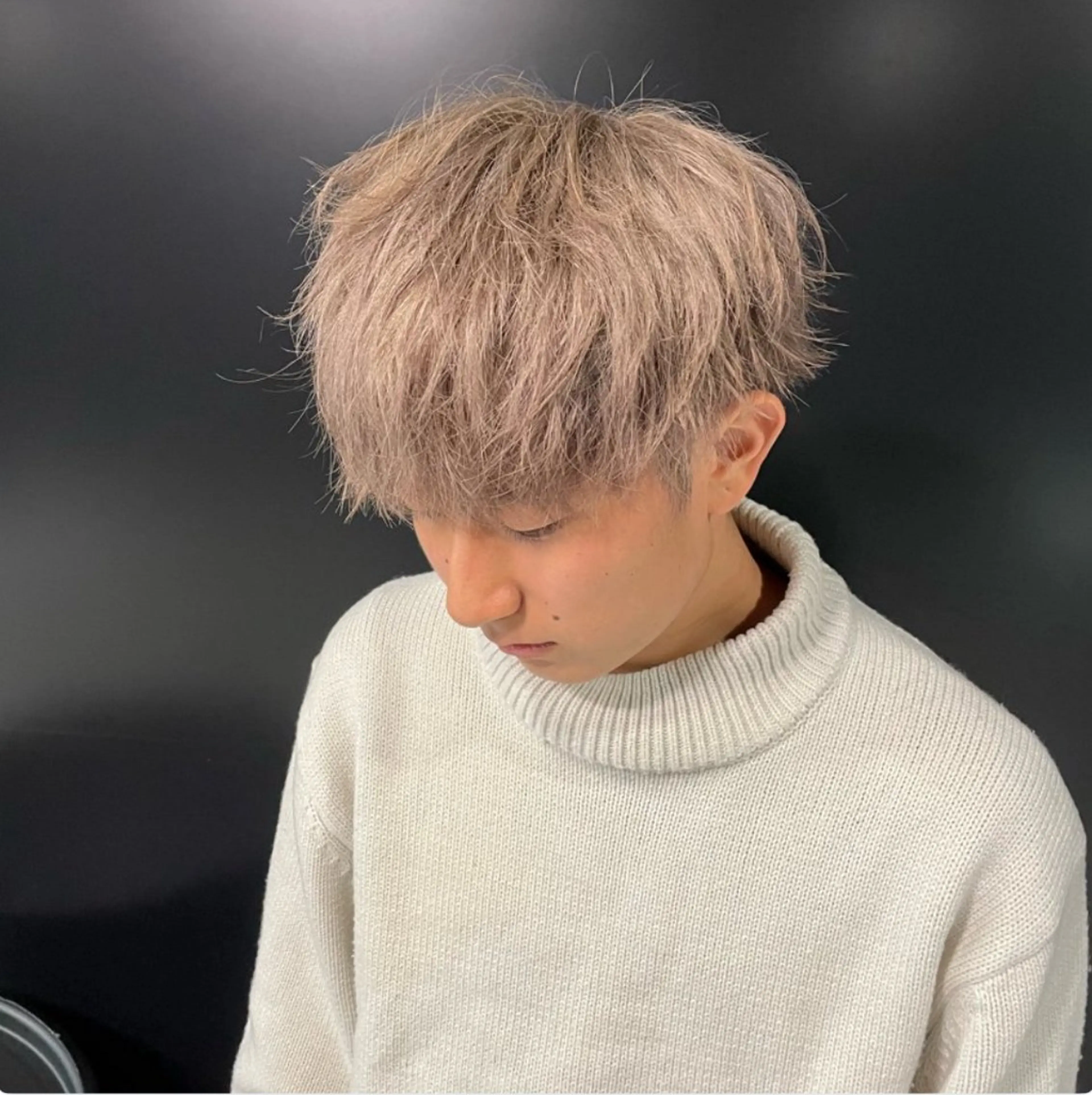 ⟬✨️ミニモ限定⟭⟬ダブルカラー⟭メンズカットモデル＋ブリーチ＋カラー＋トリートメント⟬owl心斎橋店ご新規様限定⟭の写真