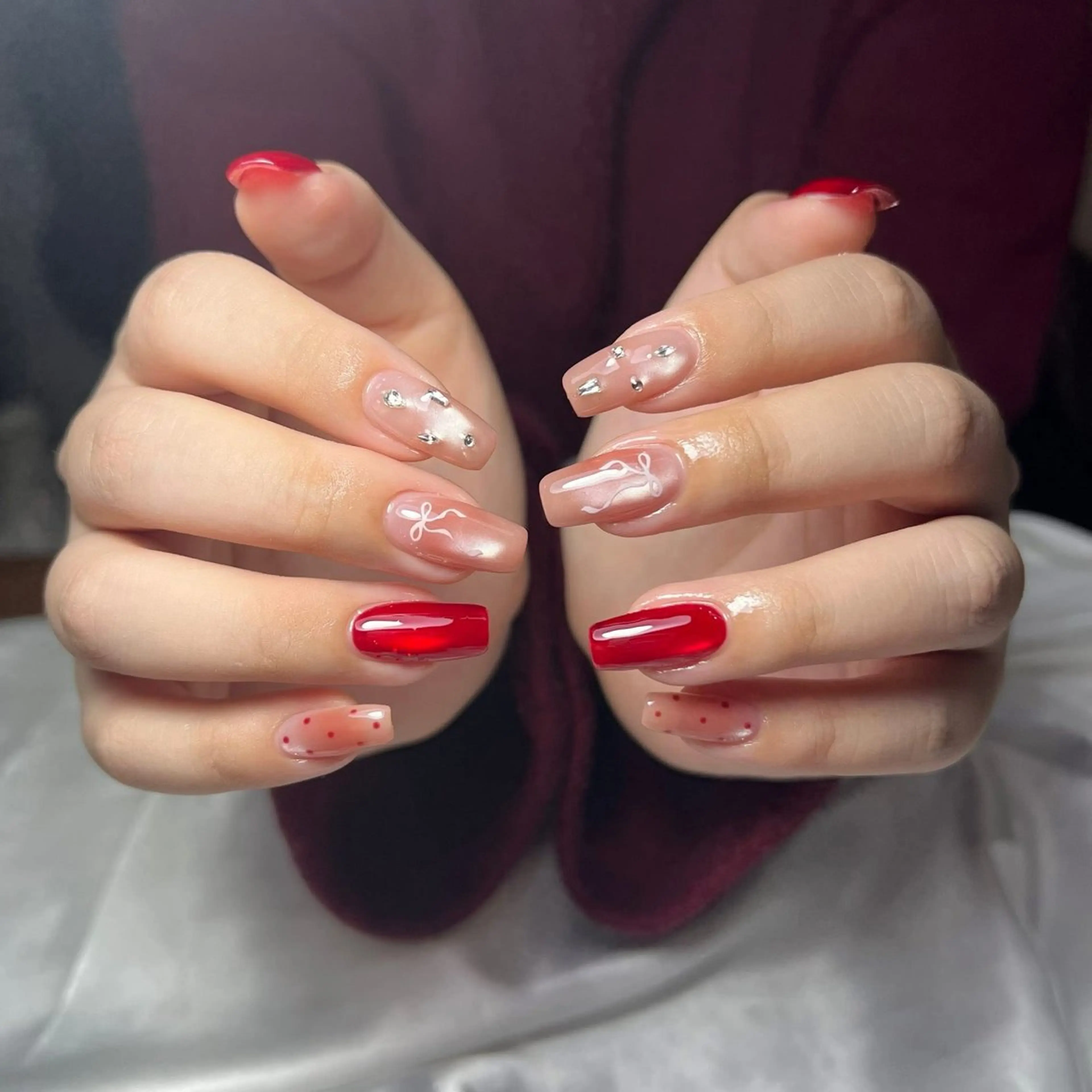 ネイル チークネイル フットネイル フレンチネイル グラデーション 韓国ネイル Yuki nail staffのネイルデザイン