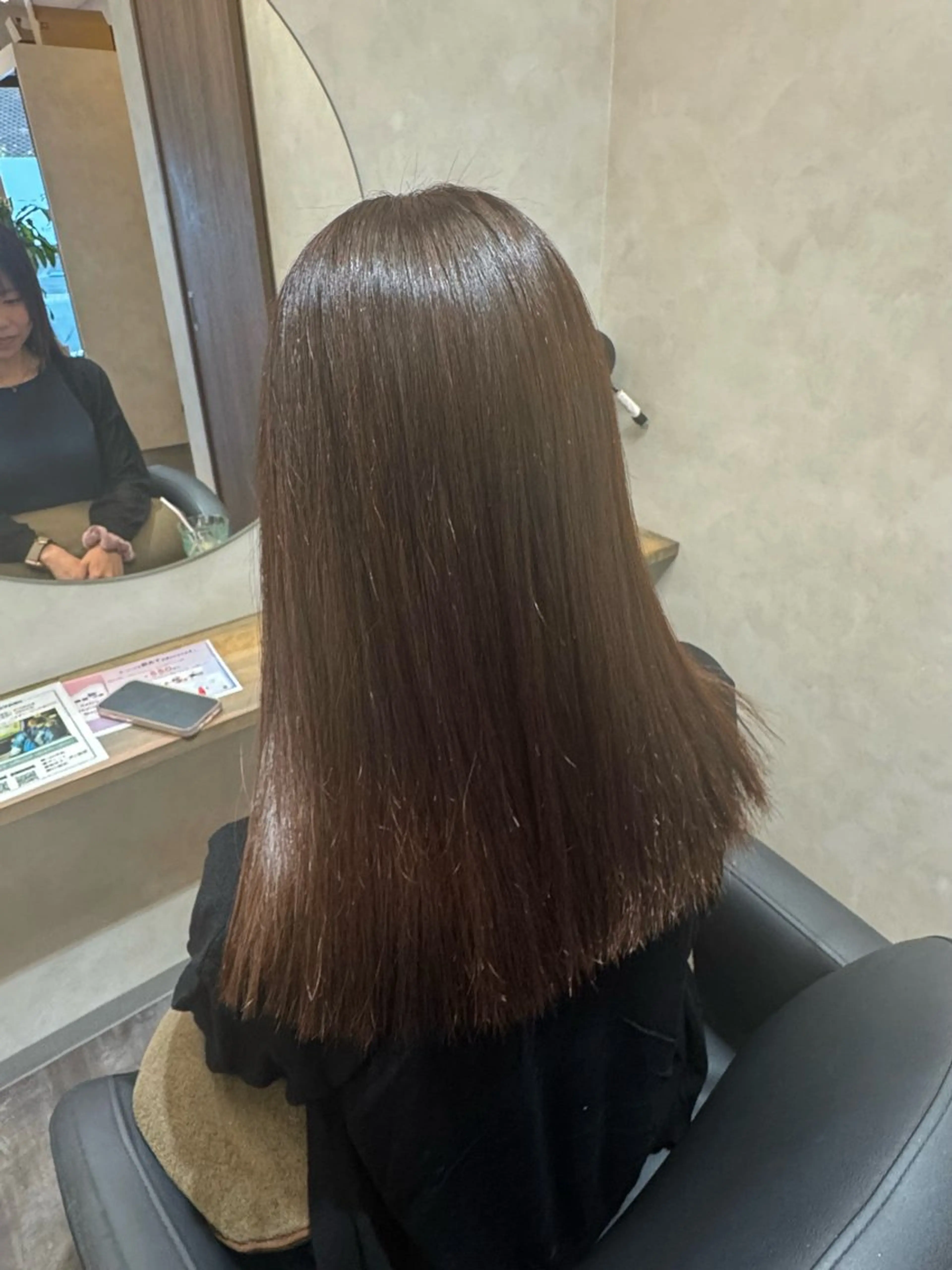 セミロング カラー ヘアカラー トリートメント イブ/ 髪質改善 カラー/縮毛矯正のヘアスタイル