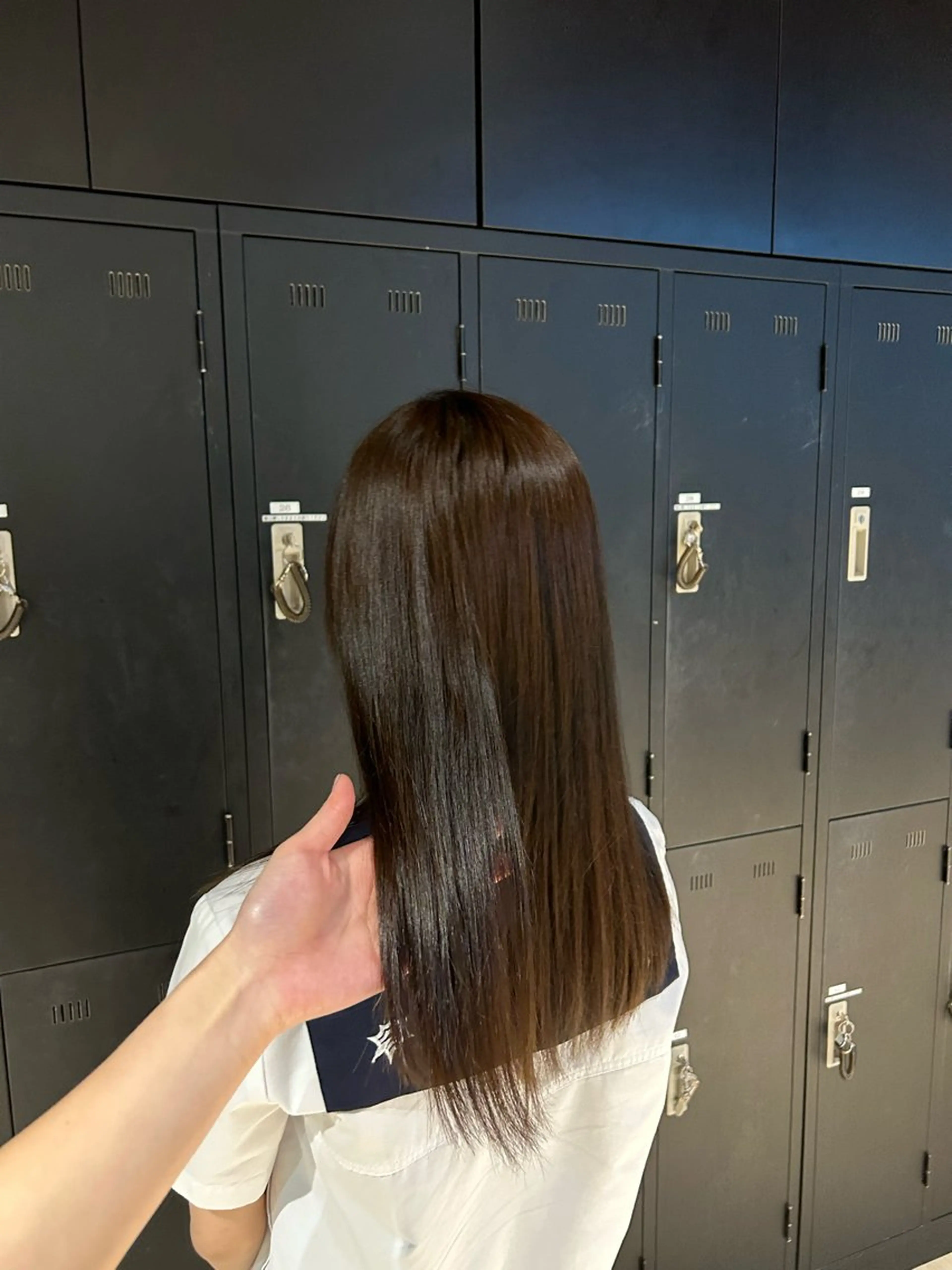 セミロング トリートメント 韓国ヘア/顔周り ヘアセット/加藤優里のヘアスタイル