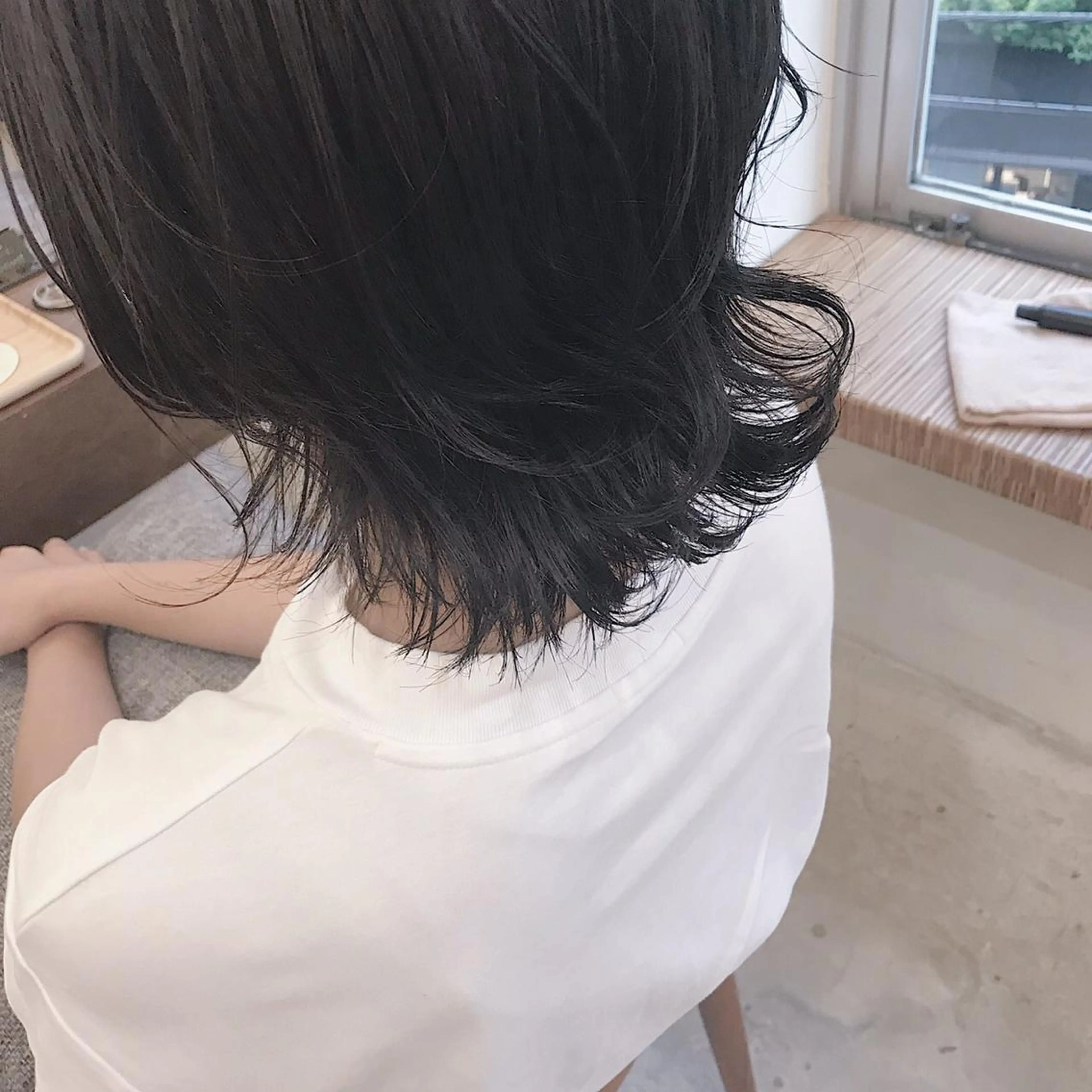 ミディアム カラー 🪼ボブ/ミニボブ レイヤーボブ🪼のヘアスタイル