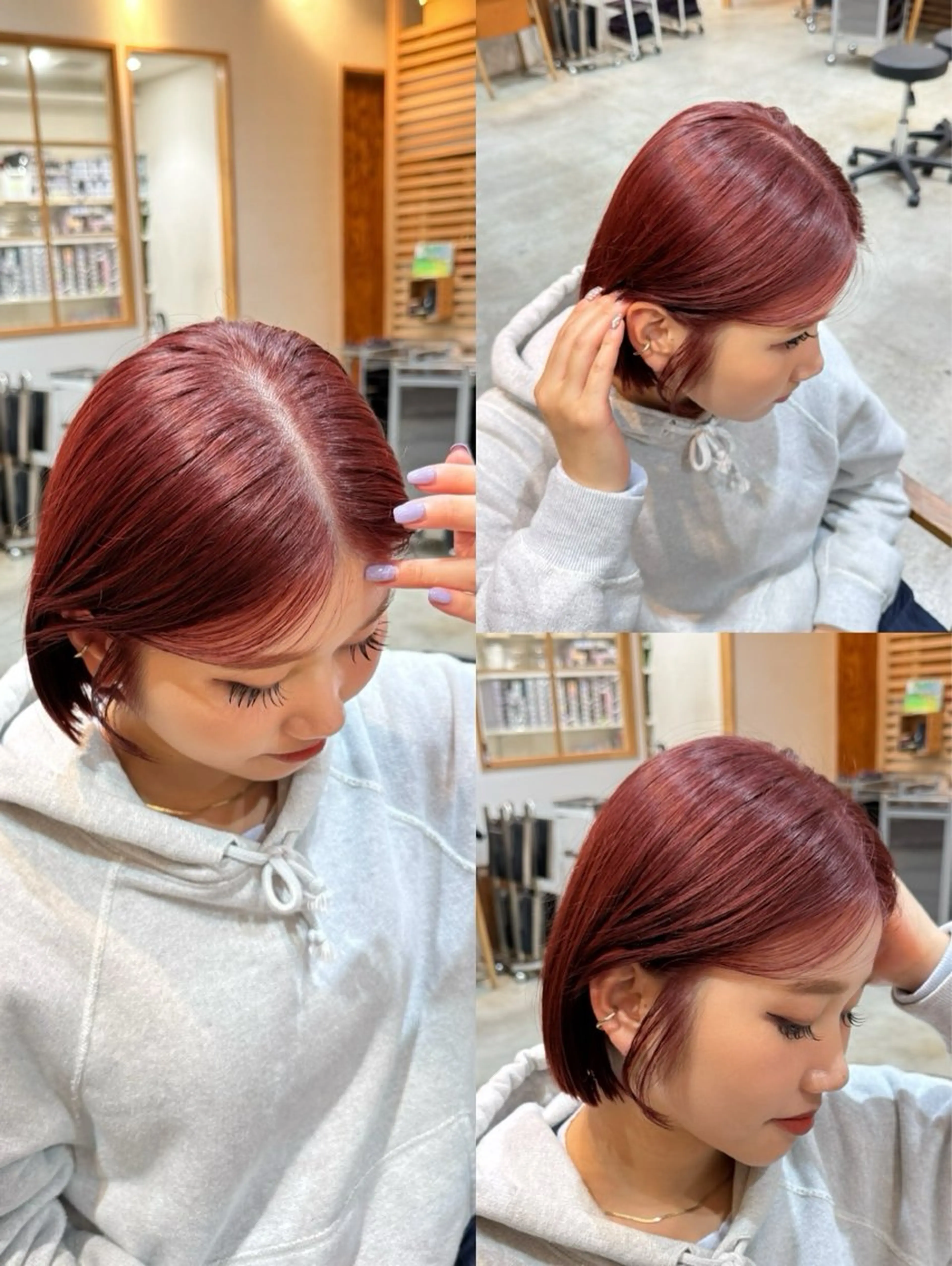 ショート 艶髪／レイヤー／ 垢抜け🩵／MARIのヘアスタイル