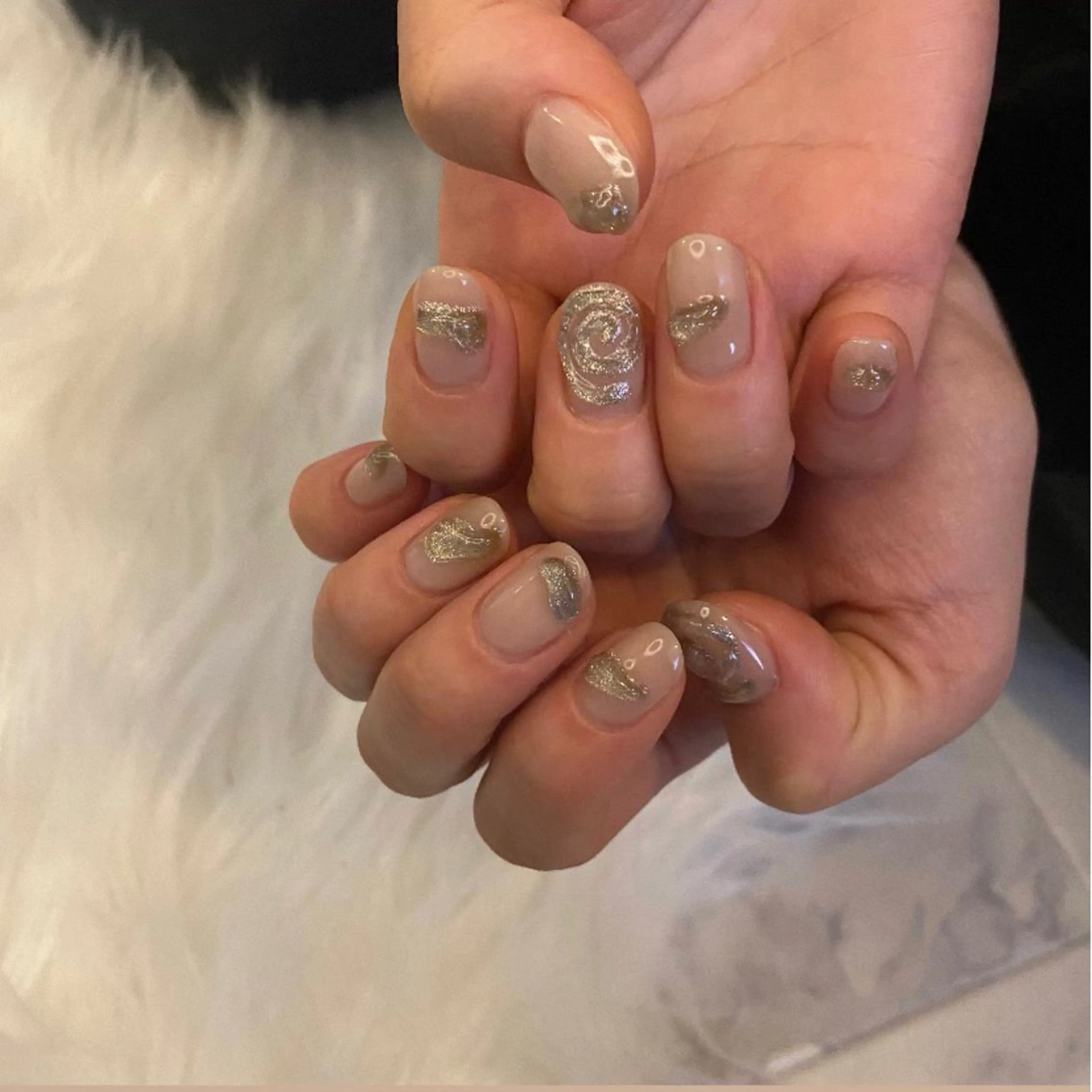 ネイル キラキラネイル ラメ(グリッター) ハンドネイル 肌管理&nail Salon  Duxのエステ・リラクイメージ