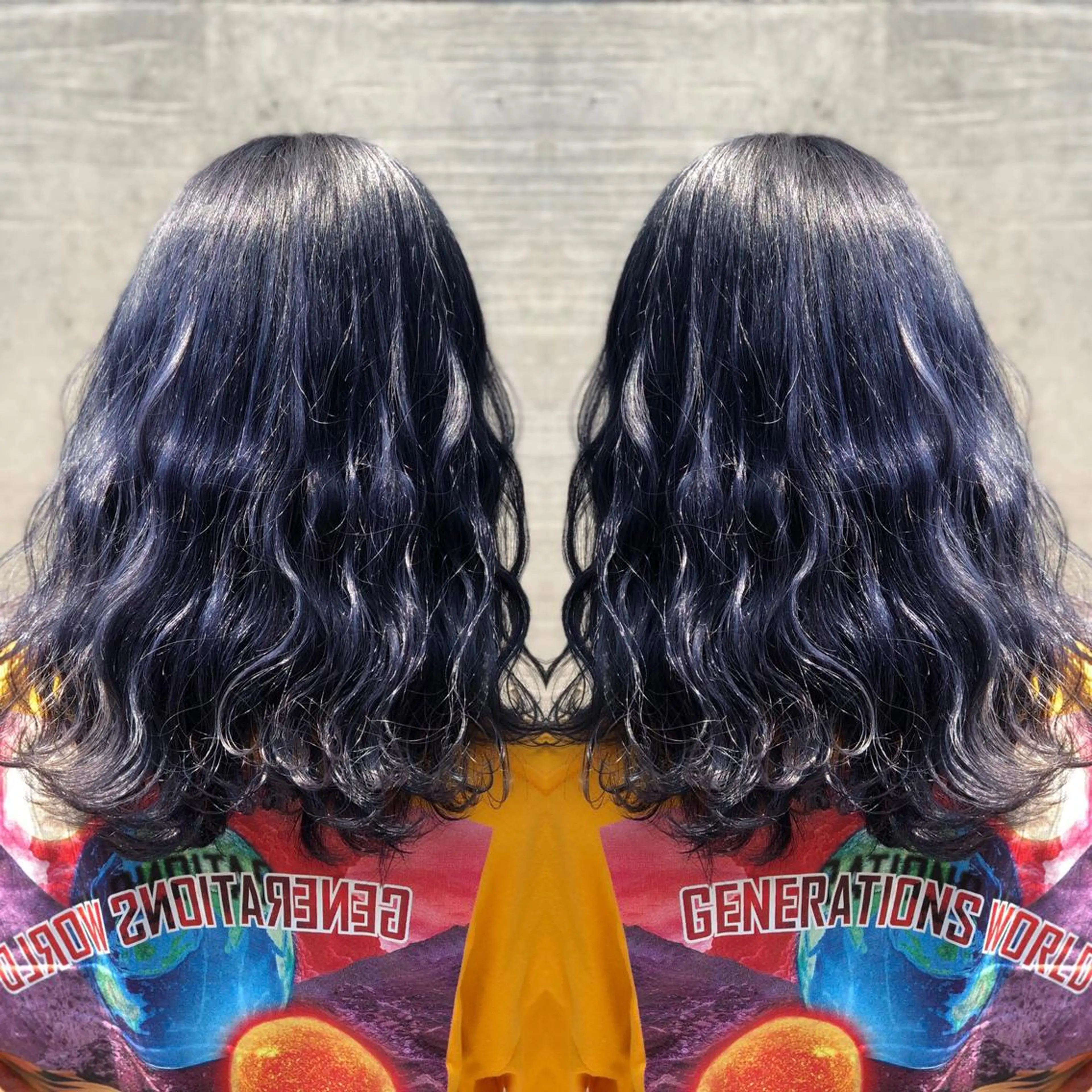 ミディアム カラー ブリーチ ブルーカラー ミニモお気に入り数 No.1宍戸雄弥のヘアスタイル