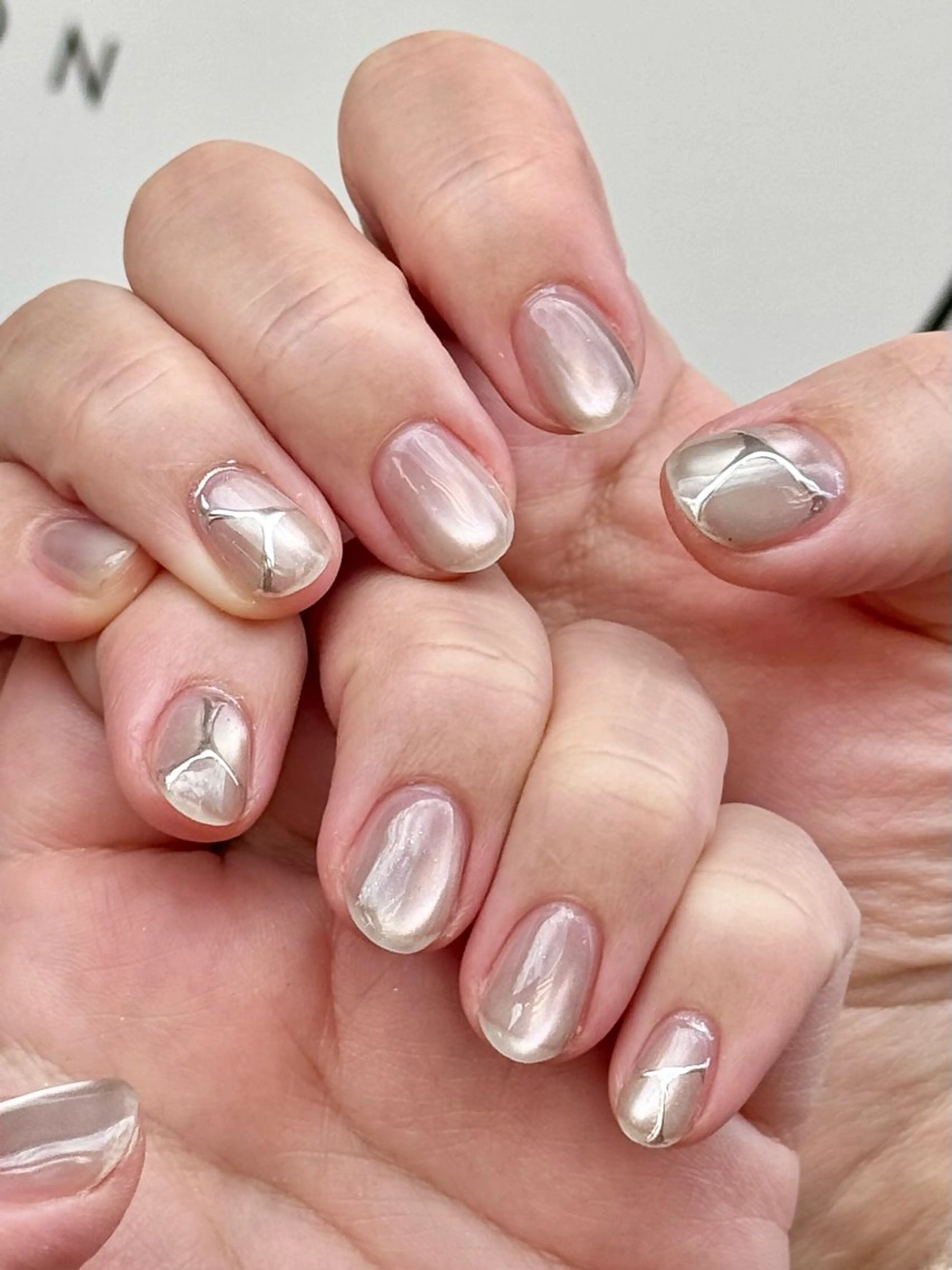 ネイル マグネットネイル 冬ネイル 【 enn 】 Uzuka Yukaのネイルデザイン