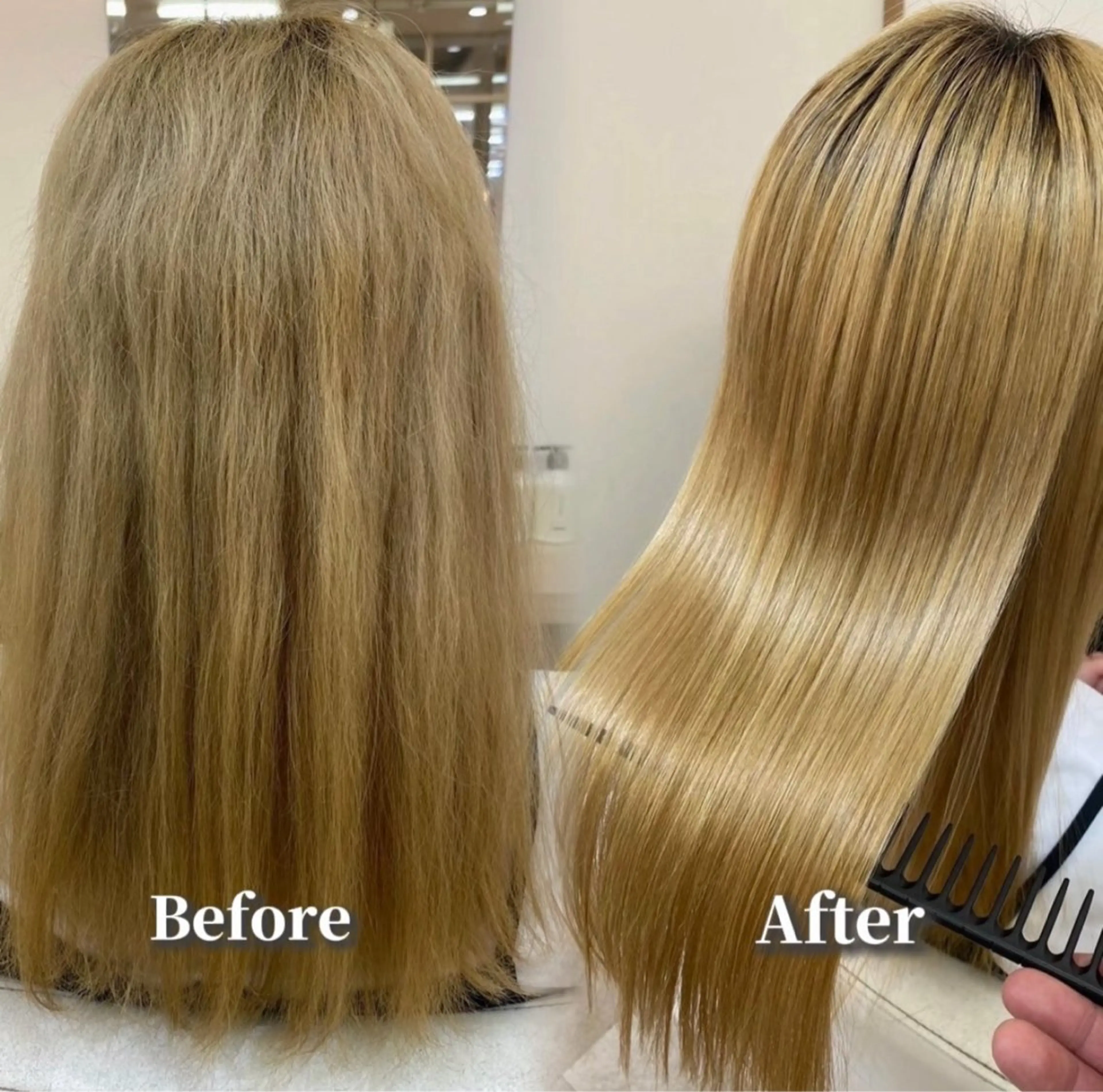 ロング カラー パーマ 【うねり/広がり/ 縮毛矯正】💟まなみのヘアスタイル