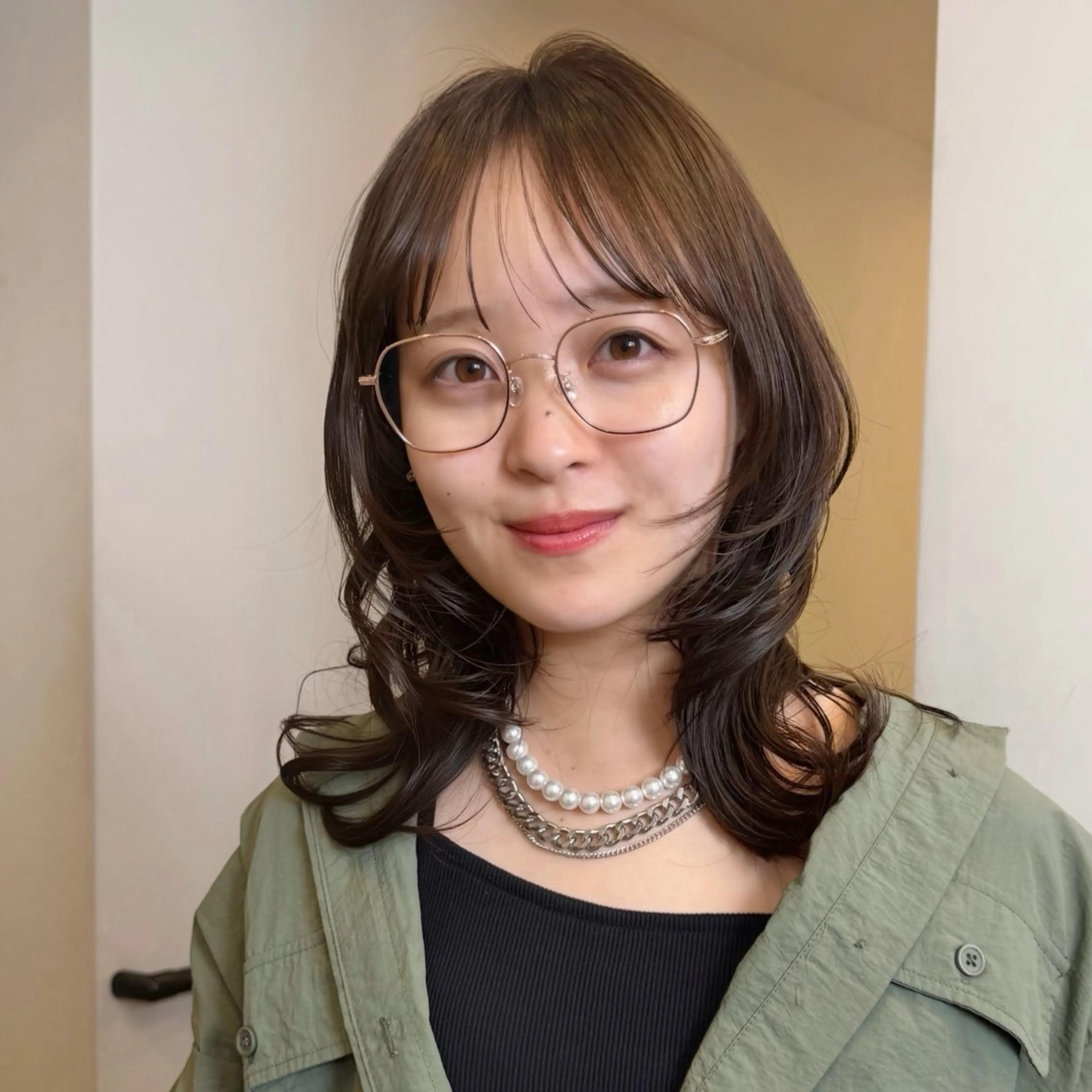ミディアム カラー SAKI 新宿のヘアスタイル