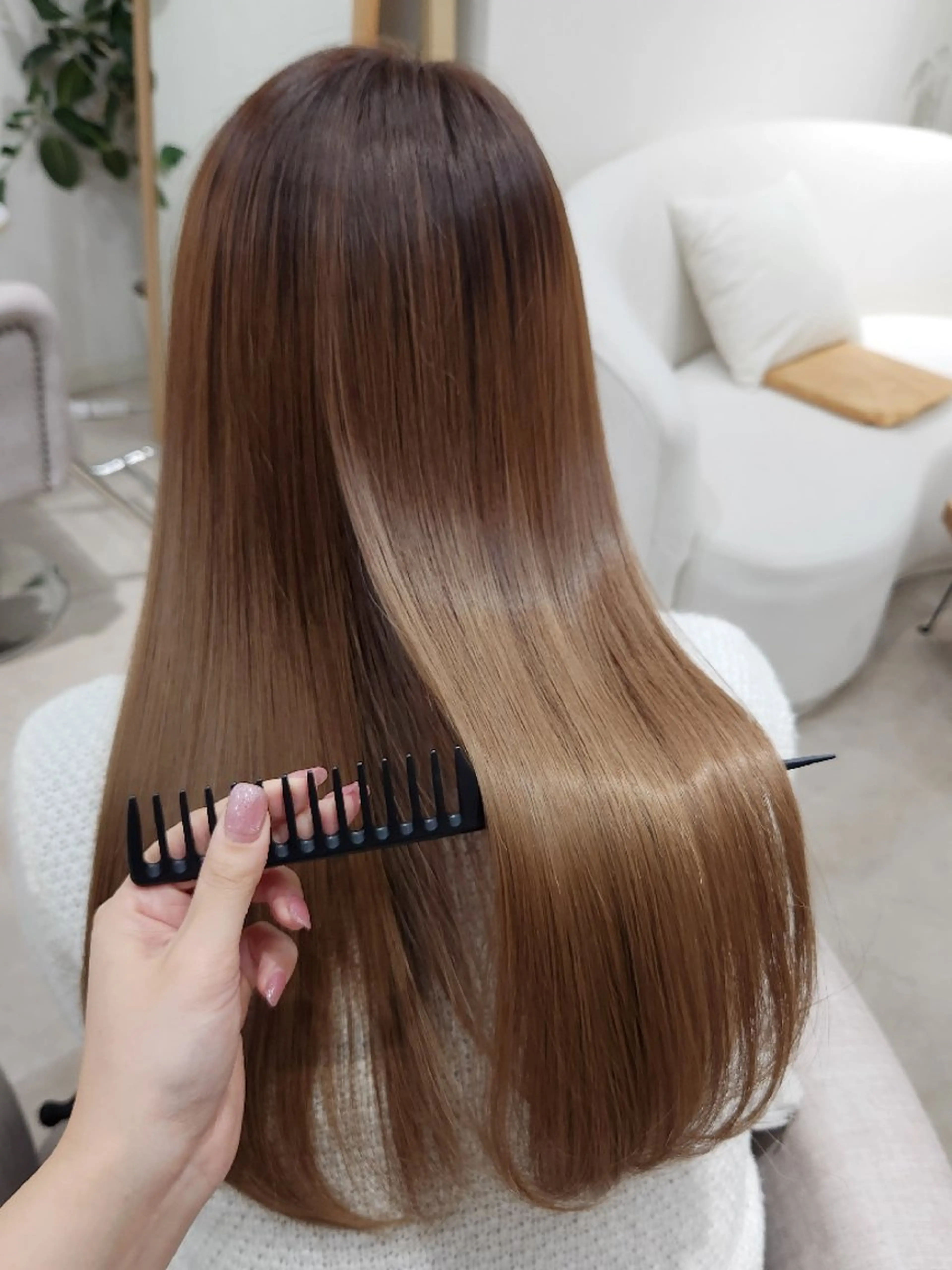 ロング 縮毛矯正 【縮毛矯正/髪質改善 カラー】yumiのヘアスタイル