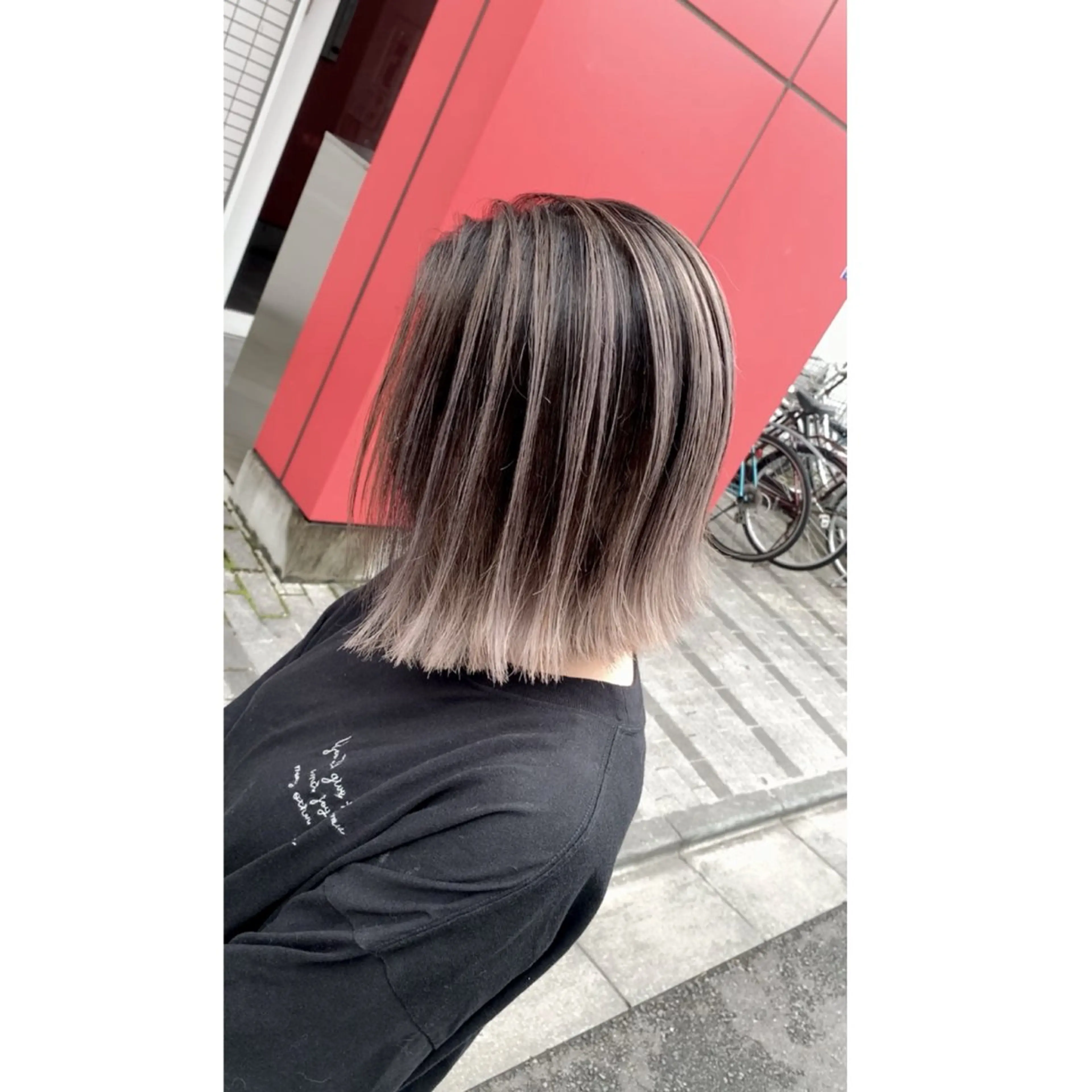 ショート カラー バレイヤージュ レイヤーカット Beyond（kitaro）所属・石井辰功也 フリーランス美容師のヘアスタイル