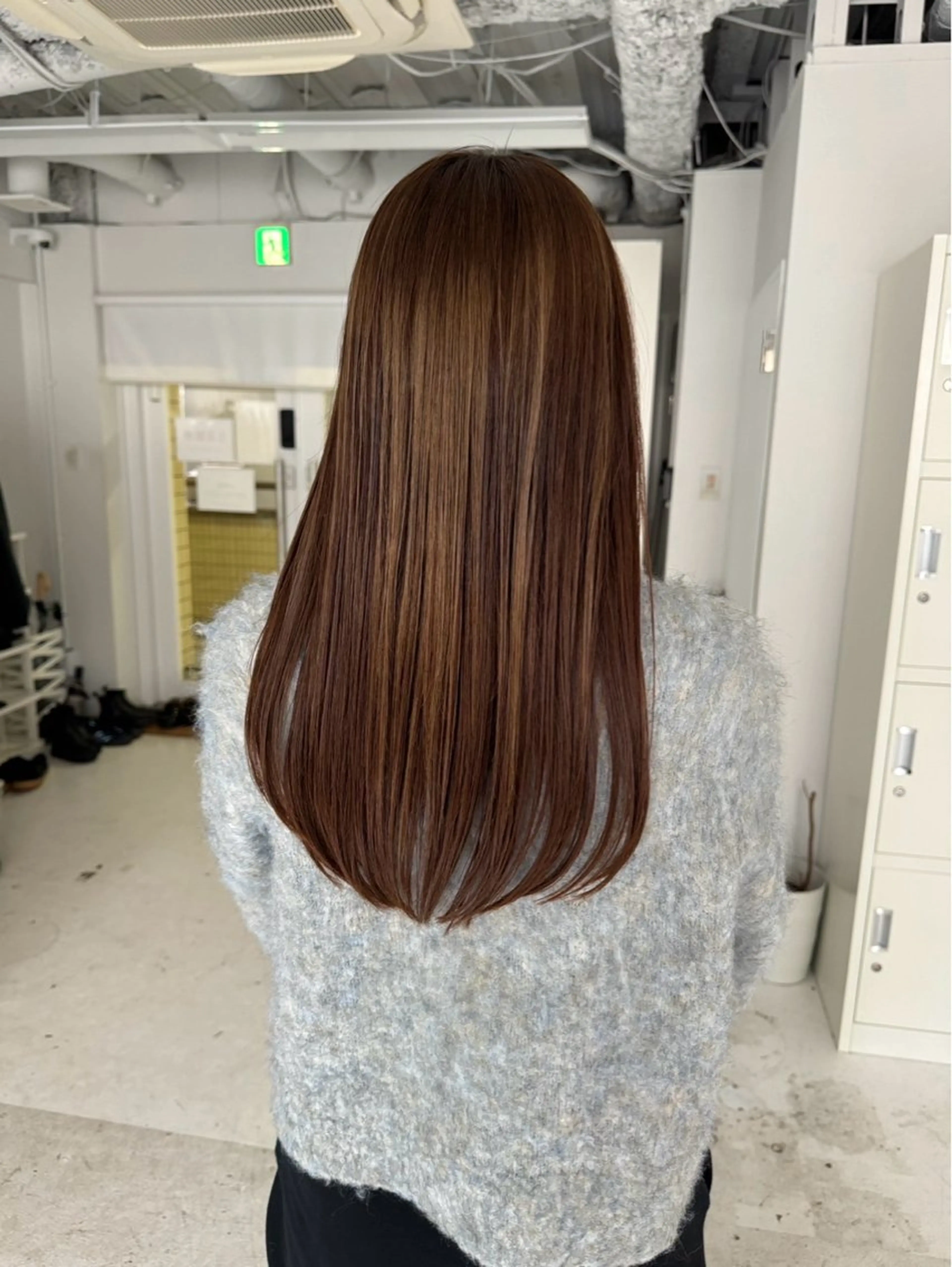 ロング 縮毛矯正 トリートメント ボブ×レイヤーカット 艶髪🇰🇷中山蓮のヘアスタイル