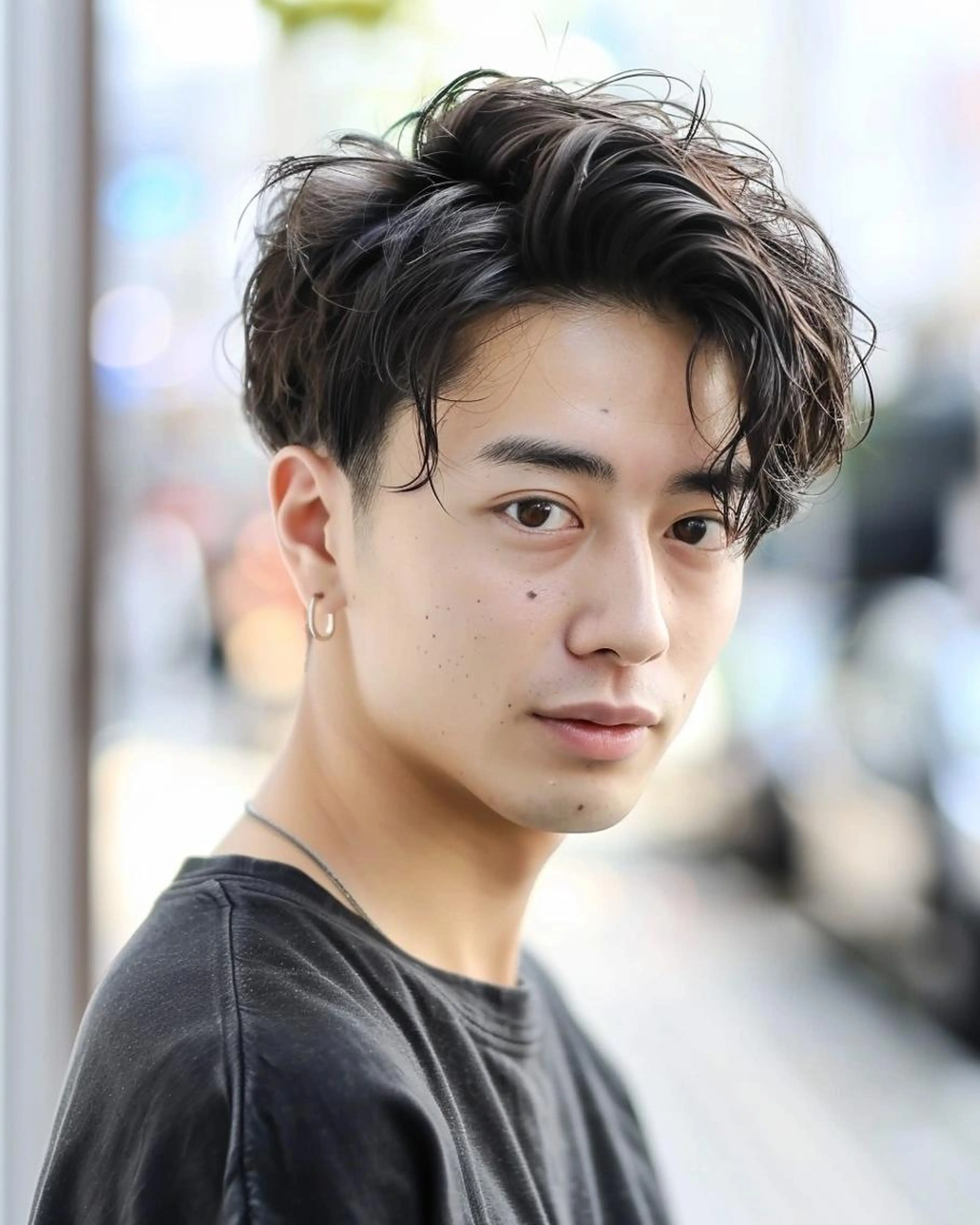 👑【メンズ人気No3!扱いやすさ抜群】メンズカット×パーマ×極上マーブケア🧴✨の写真