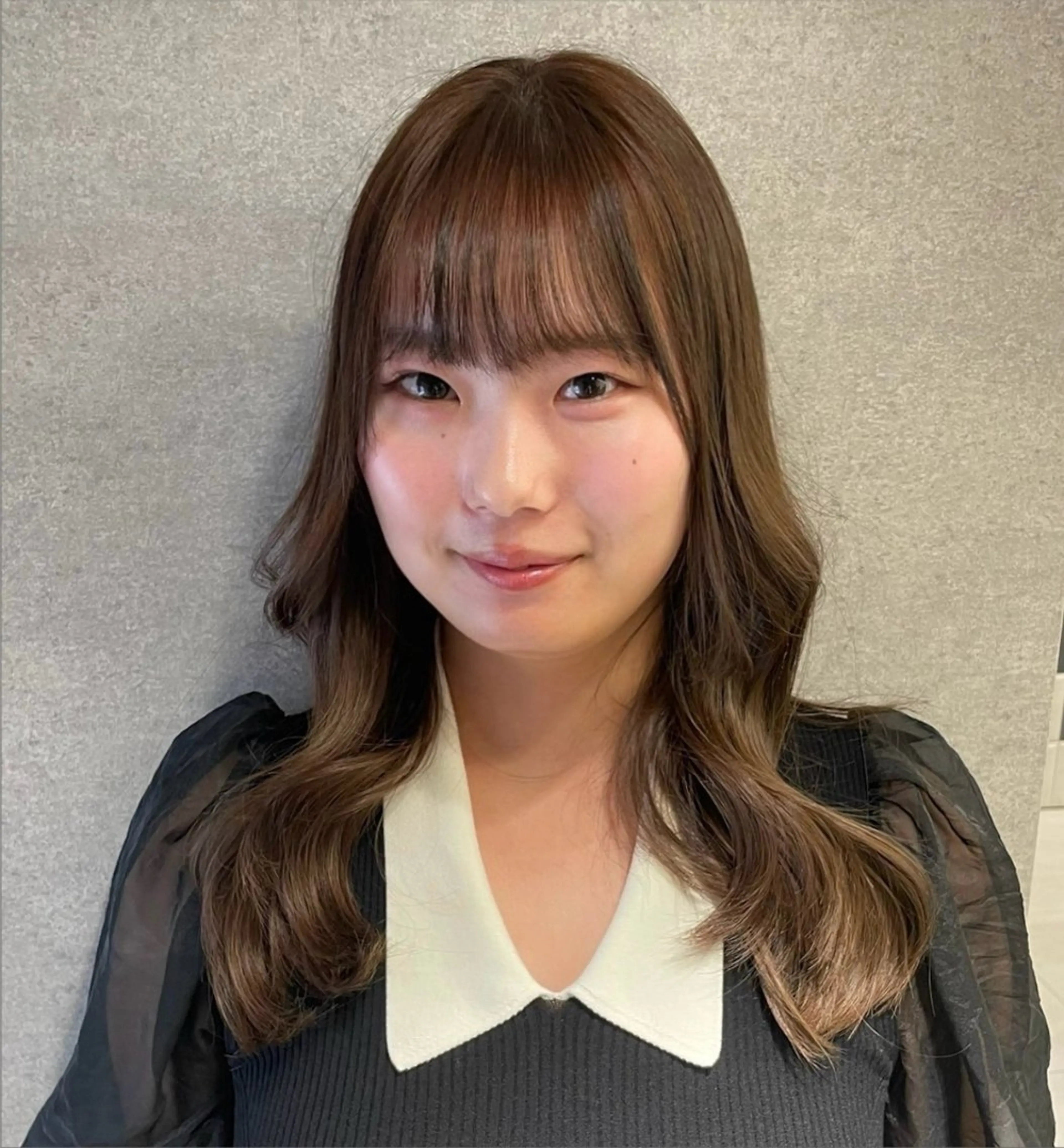 セミロング カラー ベージュカラー ブリーチ ブリーチなしカラー ヘアカラー 愛華 【geep】のヘアスタイル