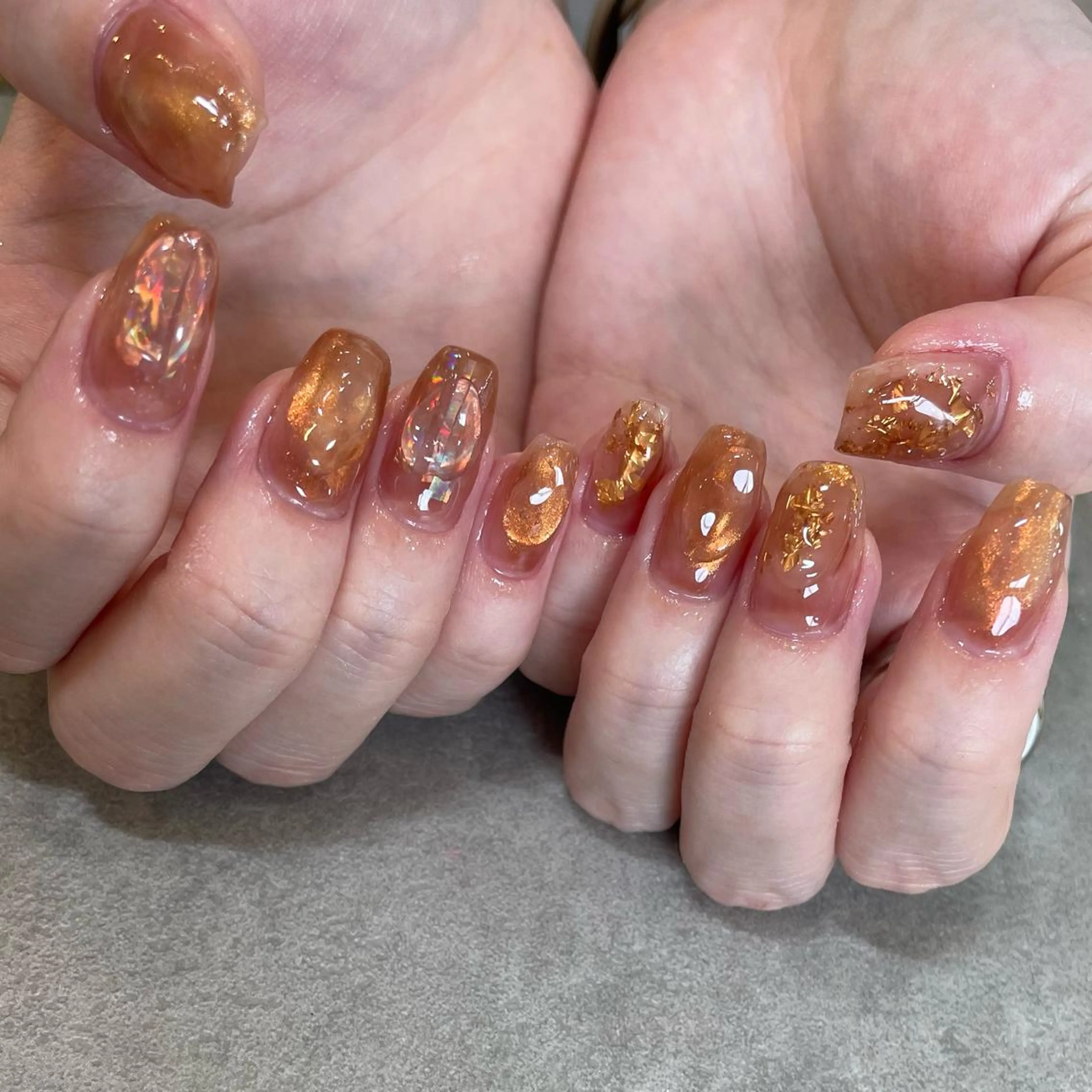 ネイル オーロラネイル Nail Salon Gummi.のネイルデザイン