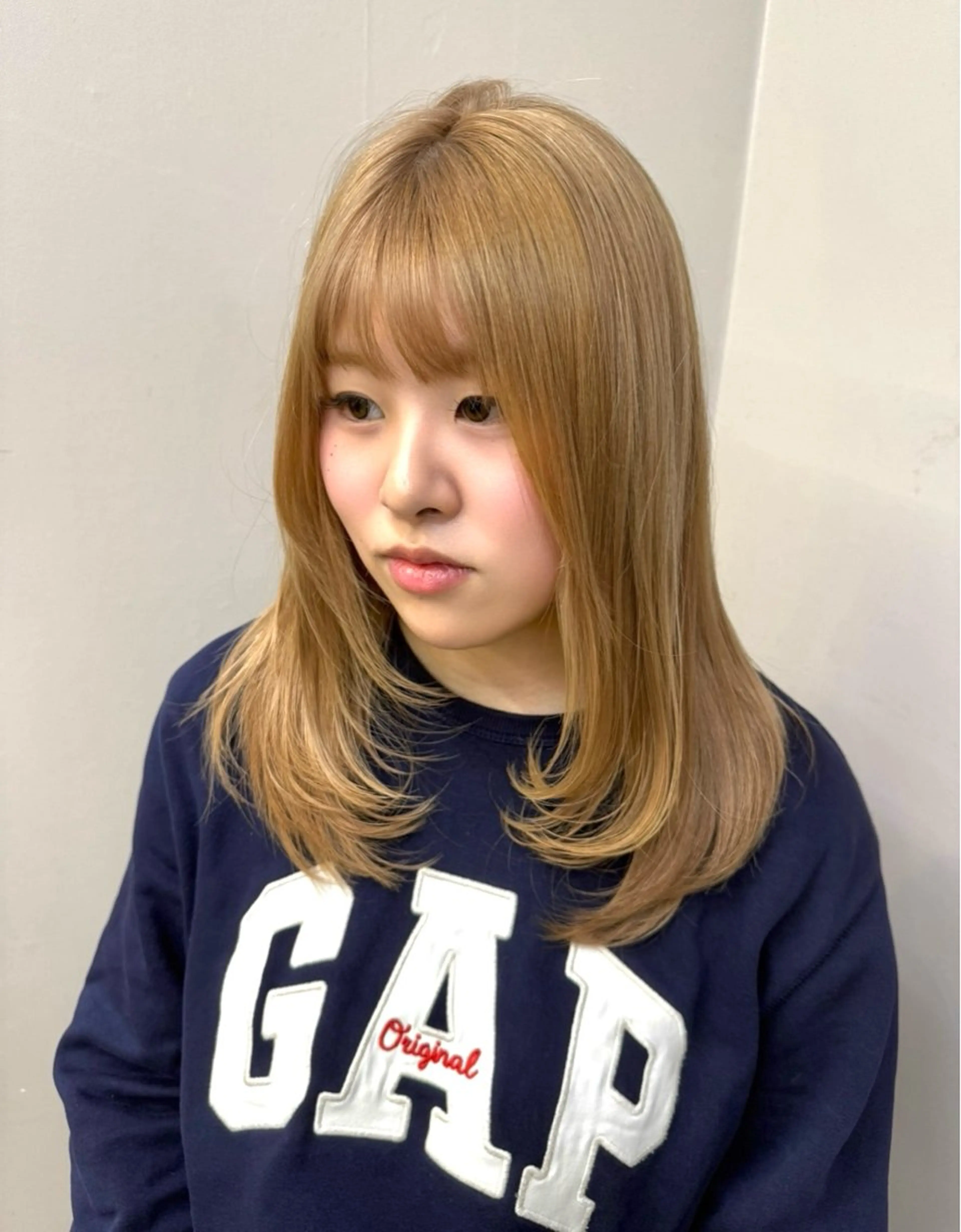 セミロング カラー ヘアカラー カラー特化/ブリーチ 梅田中崎町/あかりのヘアスタイル